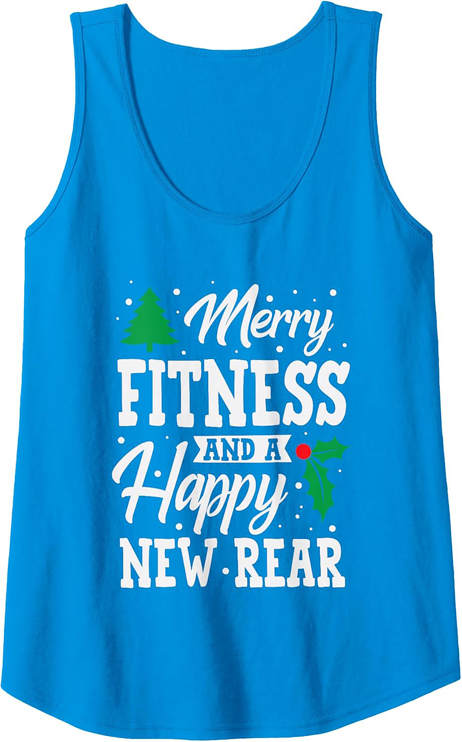 Merry Fitness Tank Top Holiday Workout Sleeveless Shirt