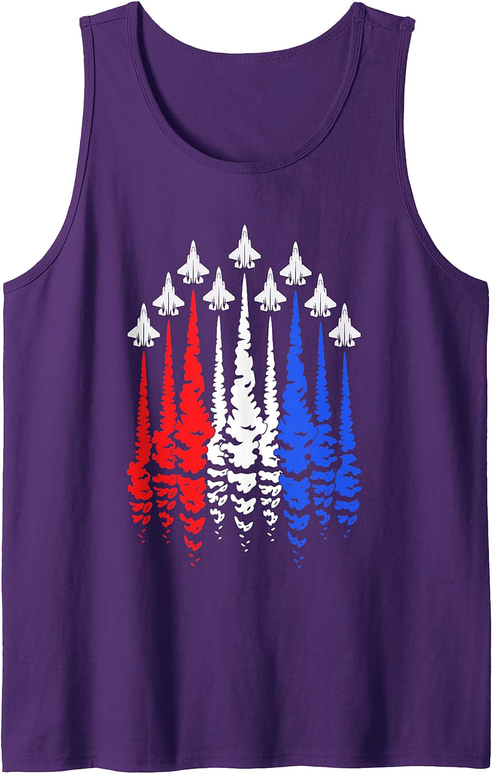 Patriotic Fighter Jet Tank Top | USA Aviation Graphic Tee