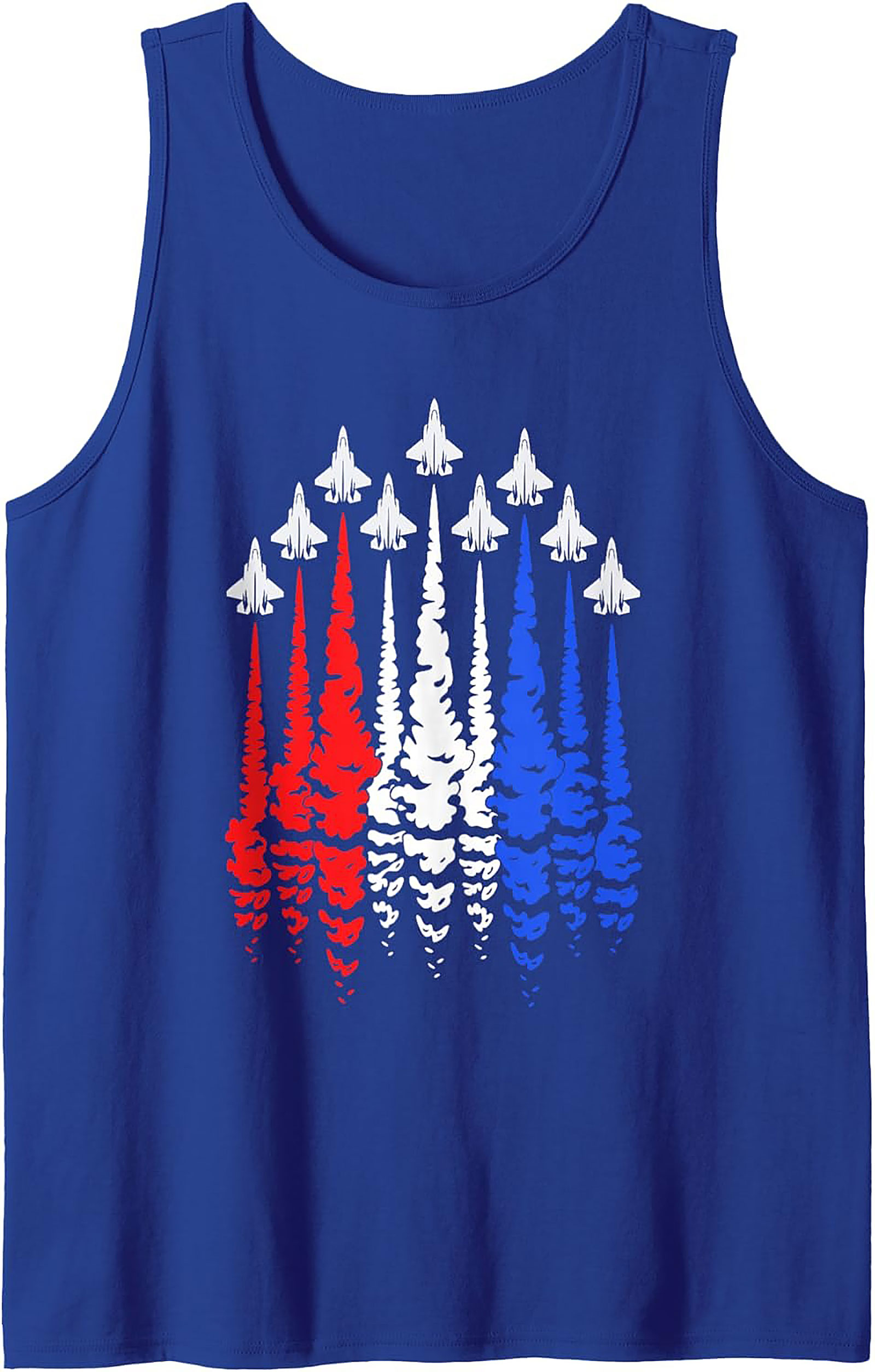 Patriotic Fighter Jet Tank Top | USA Aviation Graphic Tee