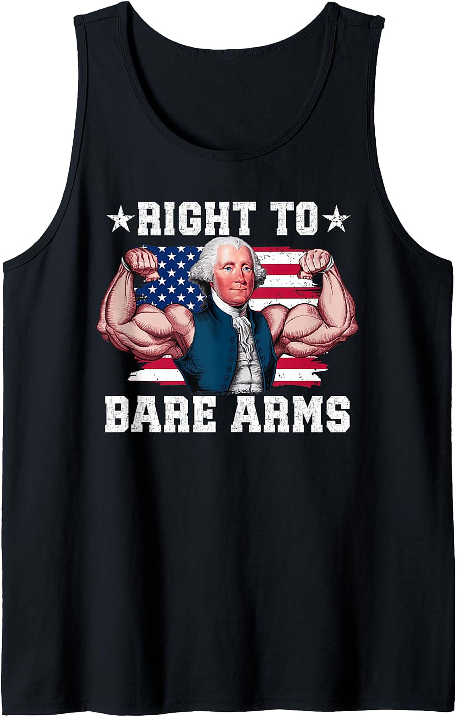 Right to Bare Arms Graphic Tank | Patriotic Sleeveless Shirt