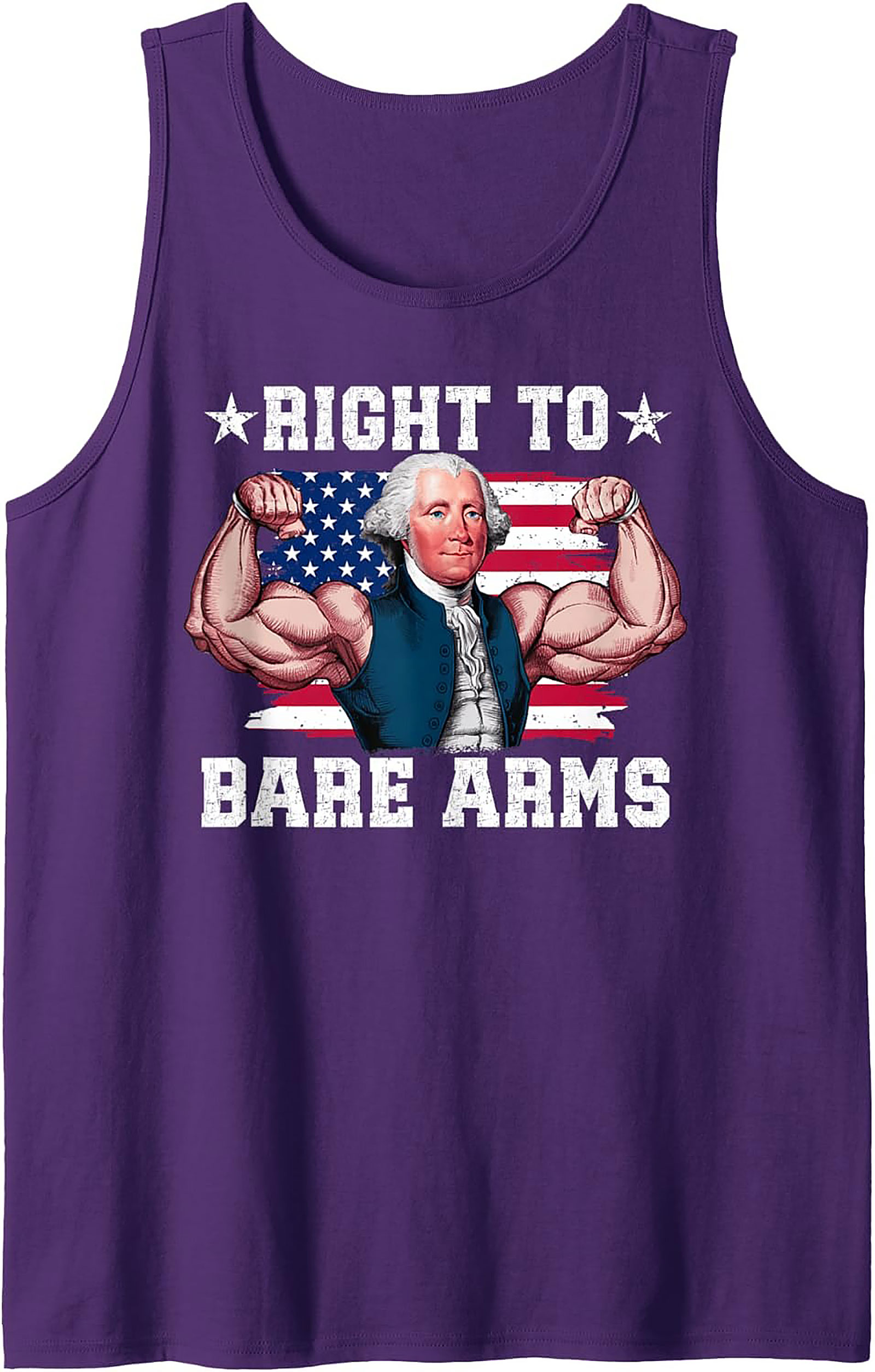 Right to Bare Arms Graphic Tank | Patriotic Sleeveless Shirt