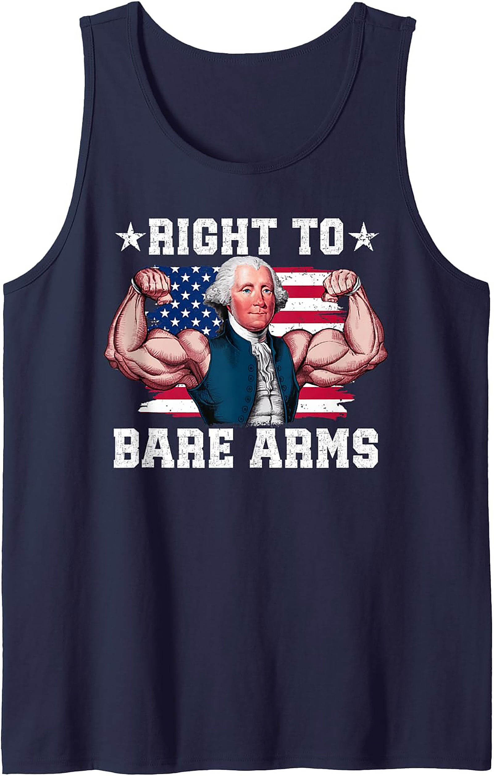 Right to Bare Arms Graphic Tank | Patriotic Sleeveless Shirt