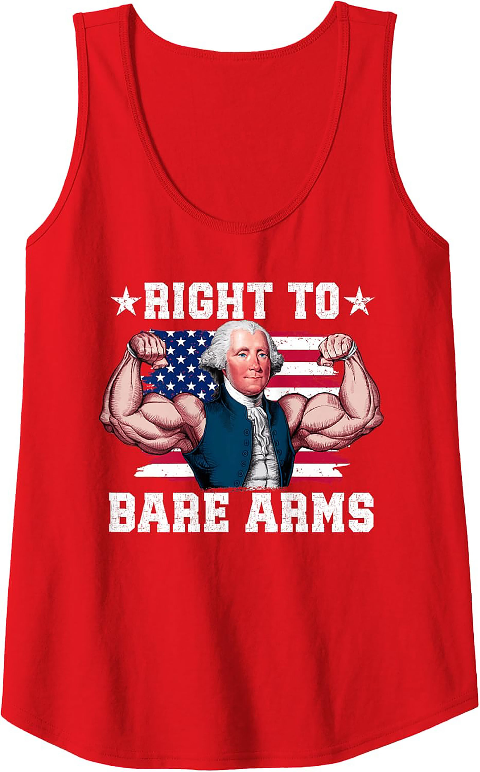 Right to Bare Arms Graphic Tank | Patriotic Sleeveless Shirt