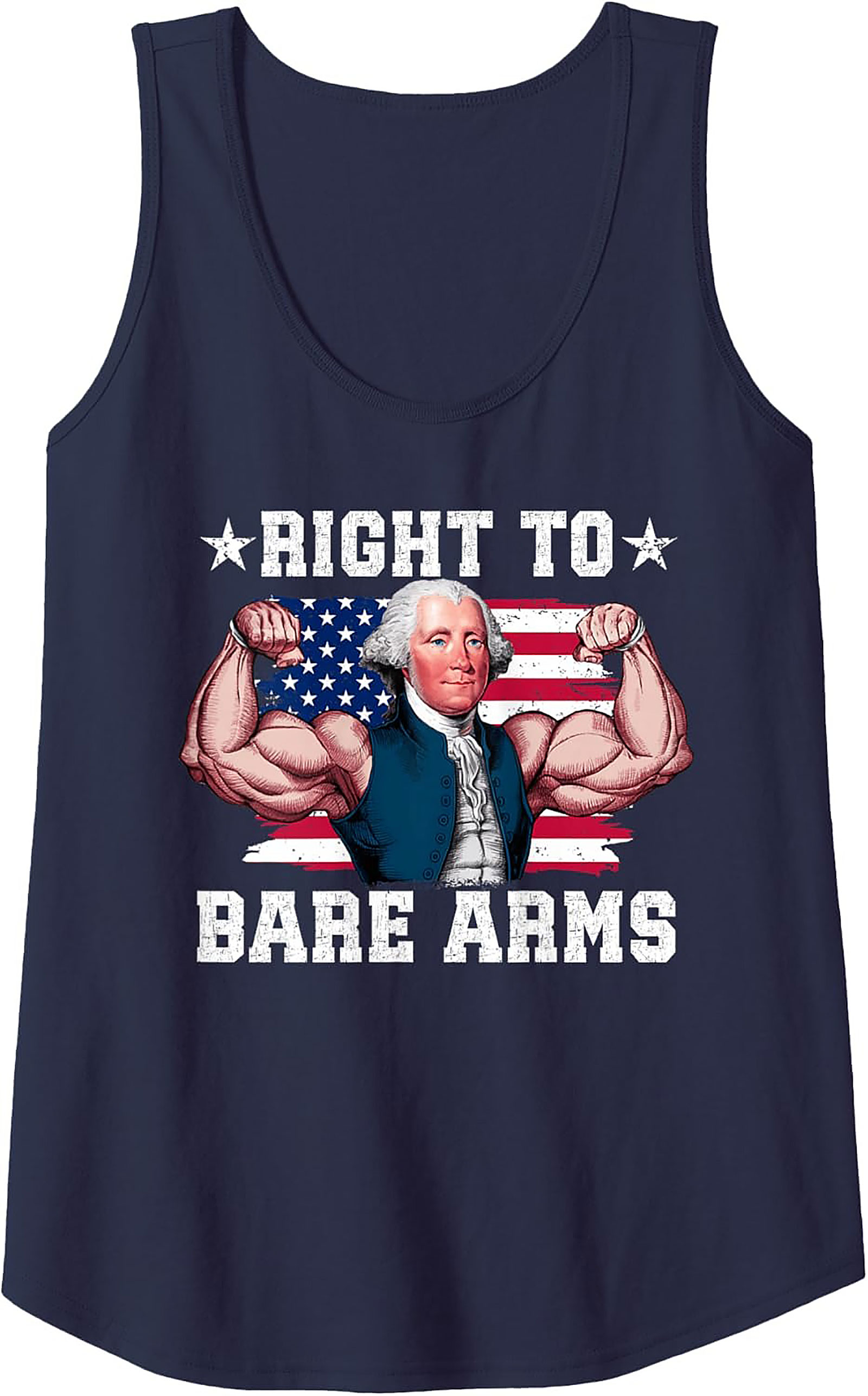 Right to Bare Arms Graphic Tank | Patriotic Sleeveless Shirt