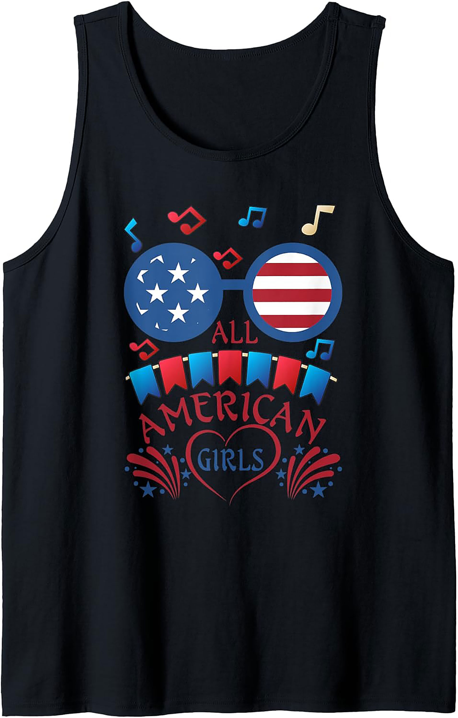 All American Girls Patriotic Graphic Tank | 4th of July