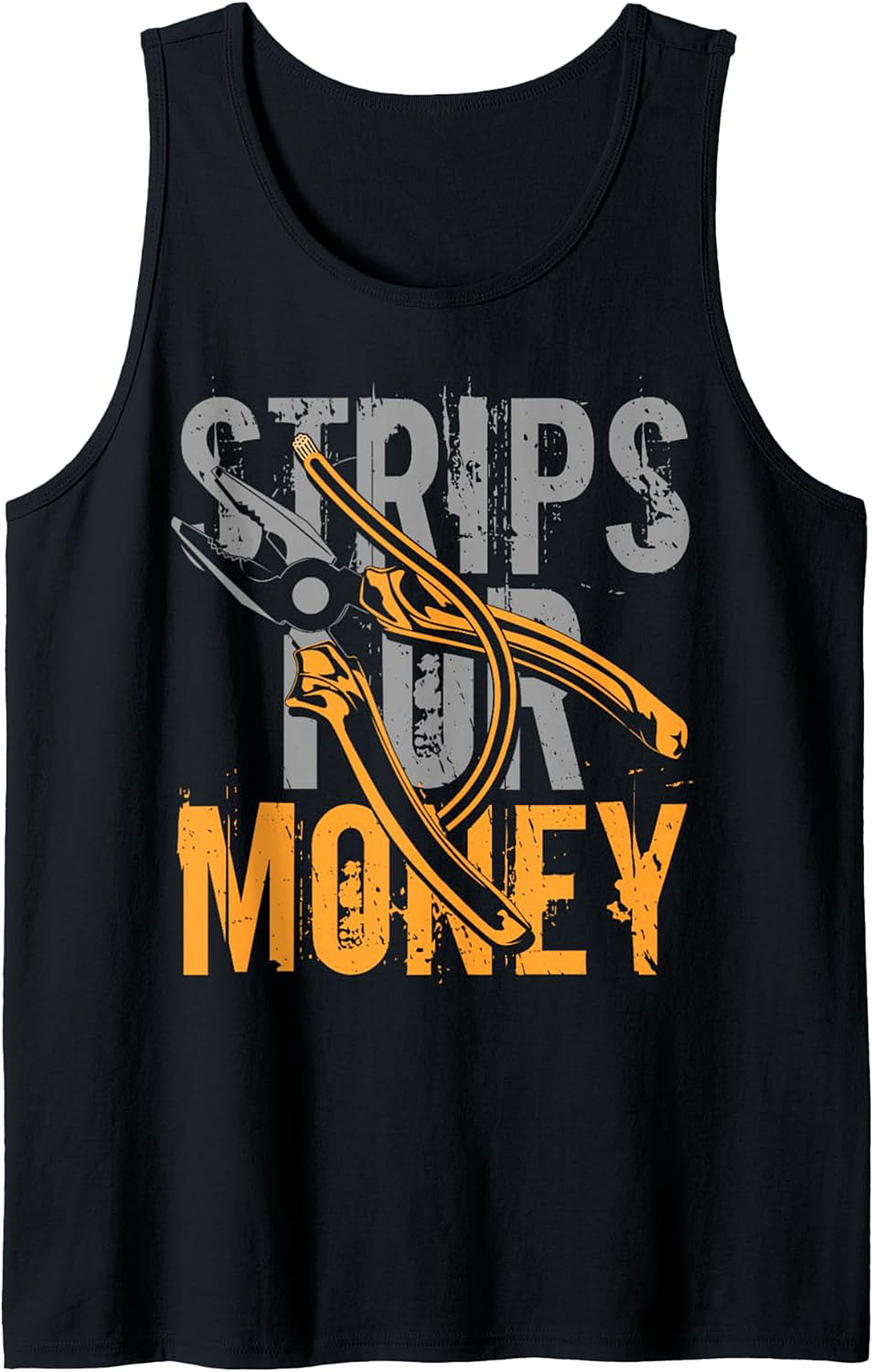 Electrician Tank Top Strips for Money Graphic Tank 