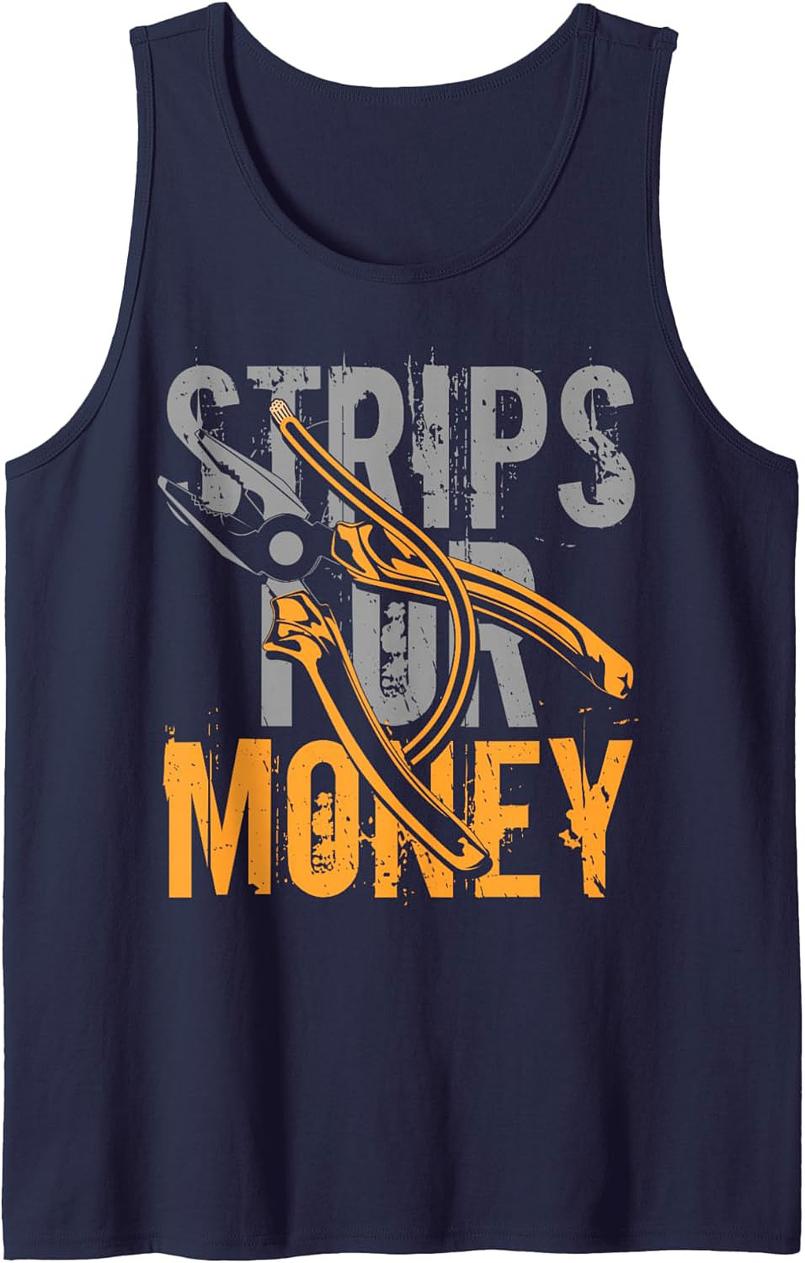 Electrician Tank Top Strips for Money Graphic Tank 
