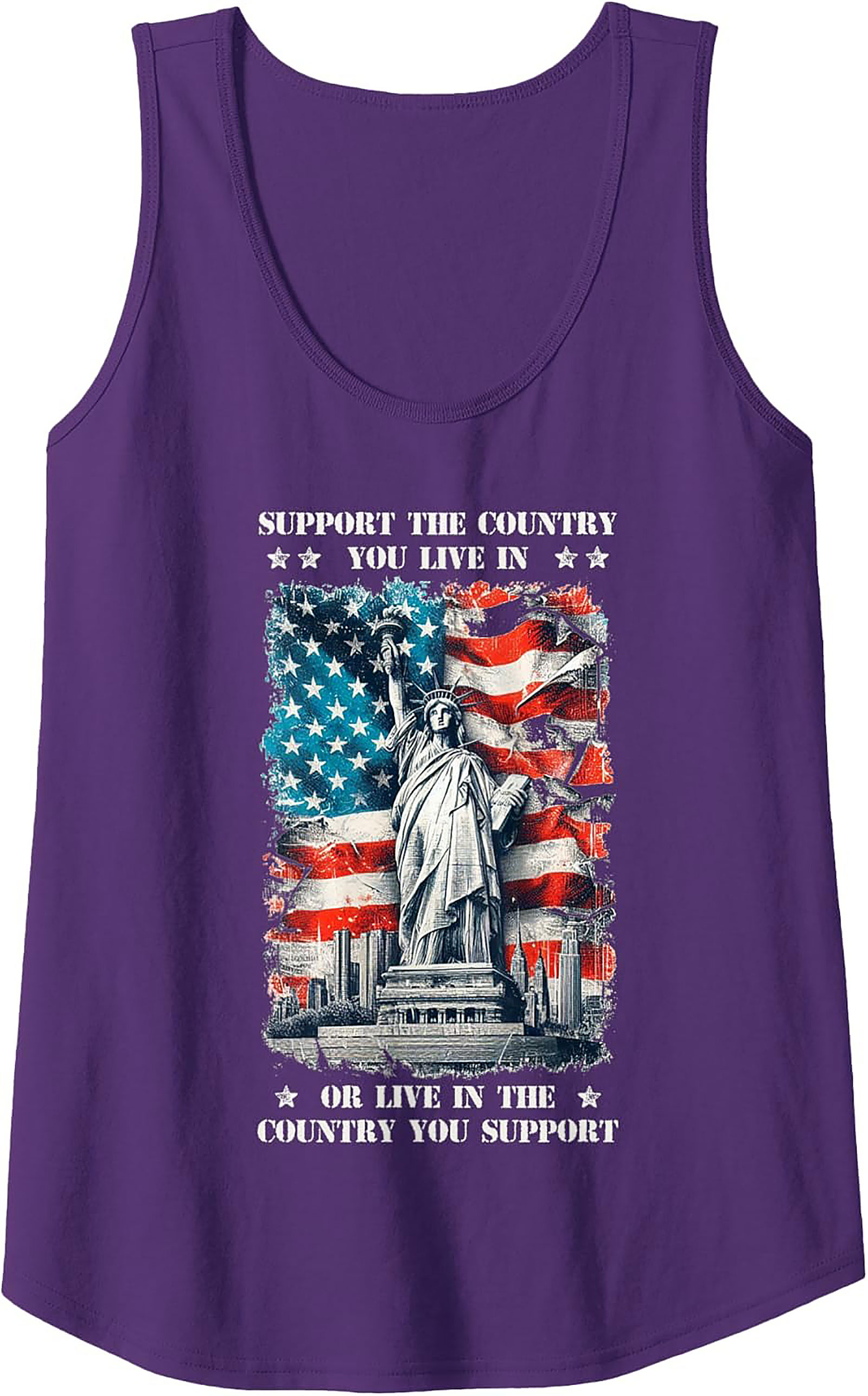 USA Flag Patriotic Graphic Tank | Unisex Sleeveless Shirt