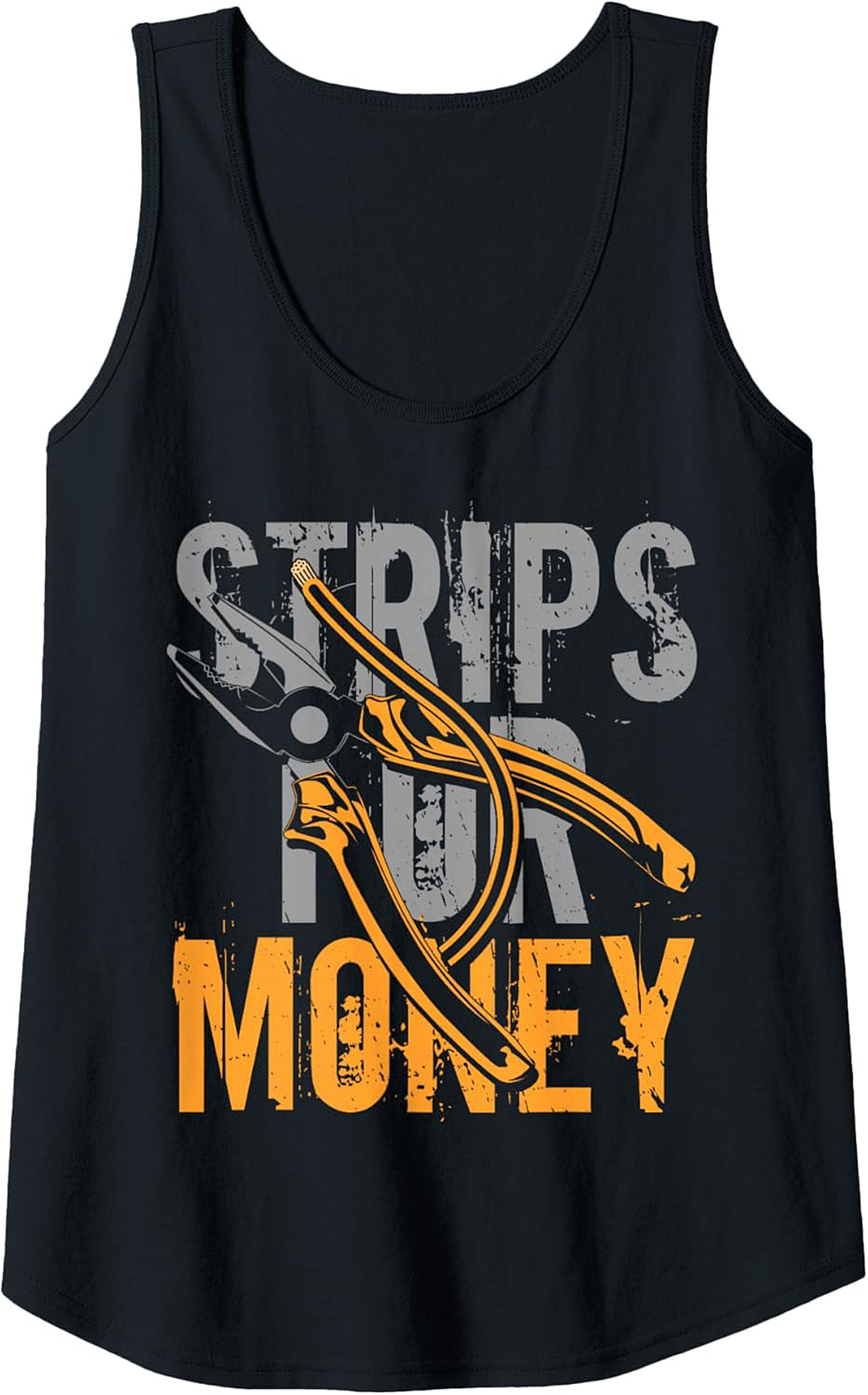 Electrician Tank Top Strips for Money Graphic Tank 