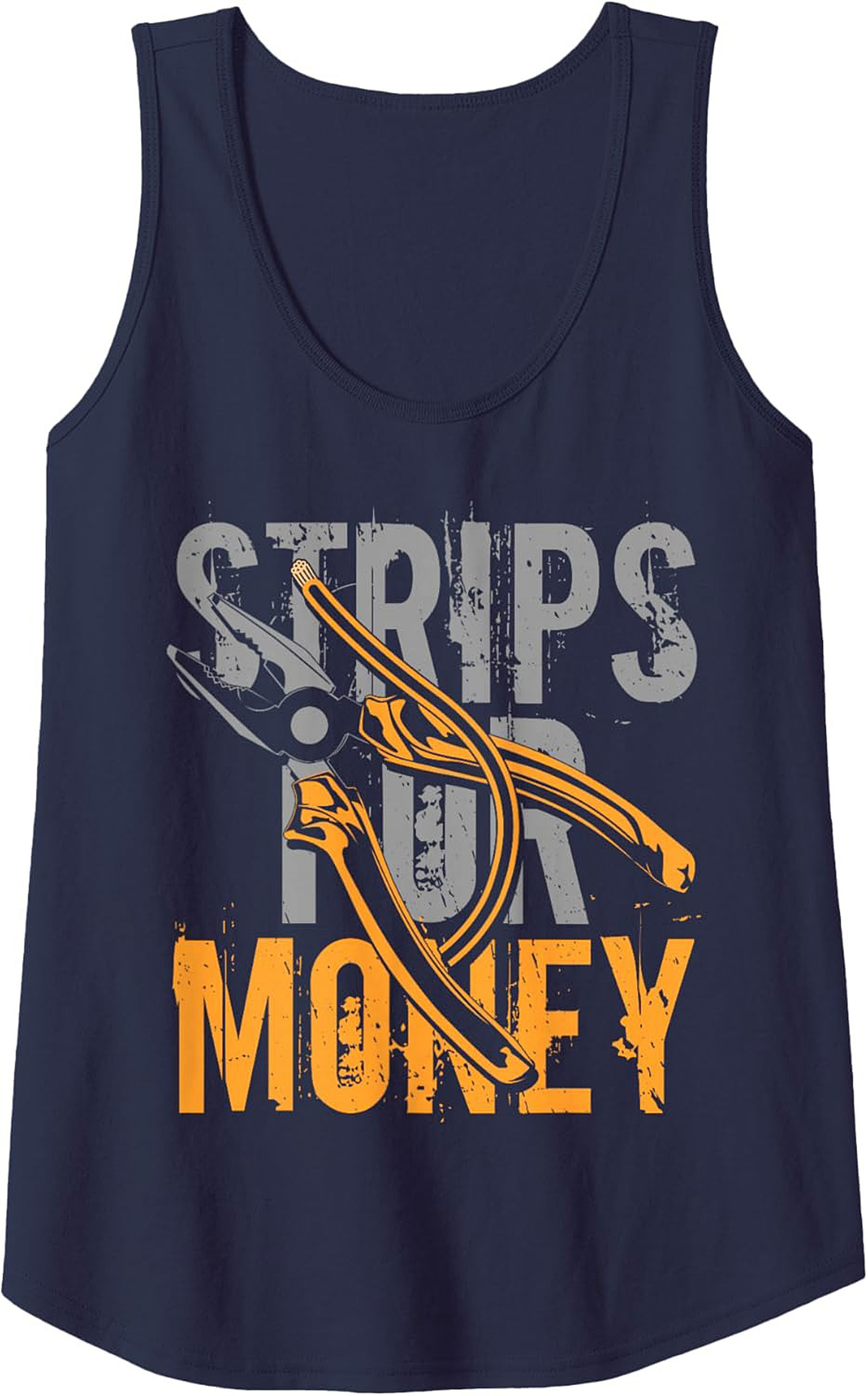 Electrician Tank Top Strips for Money Graphic Tank 