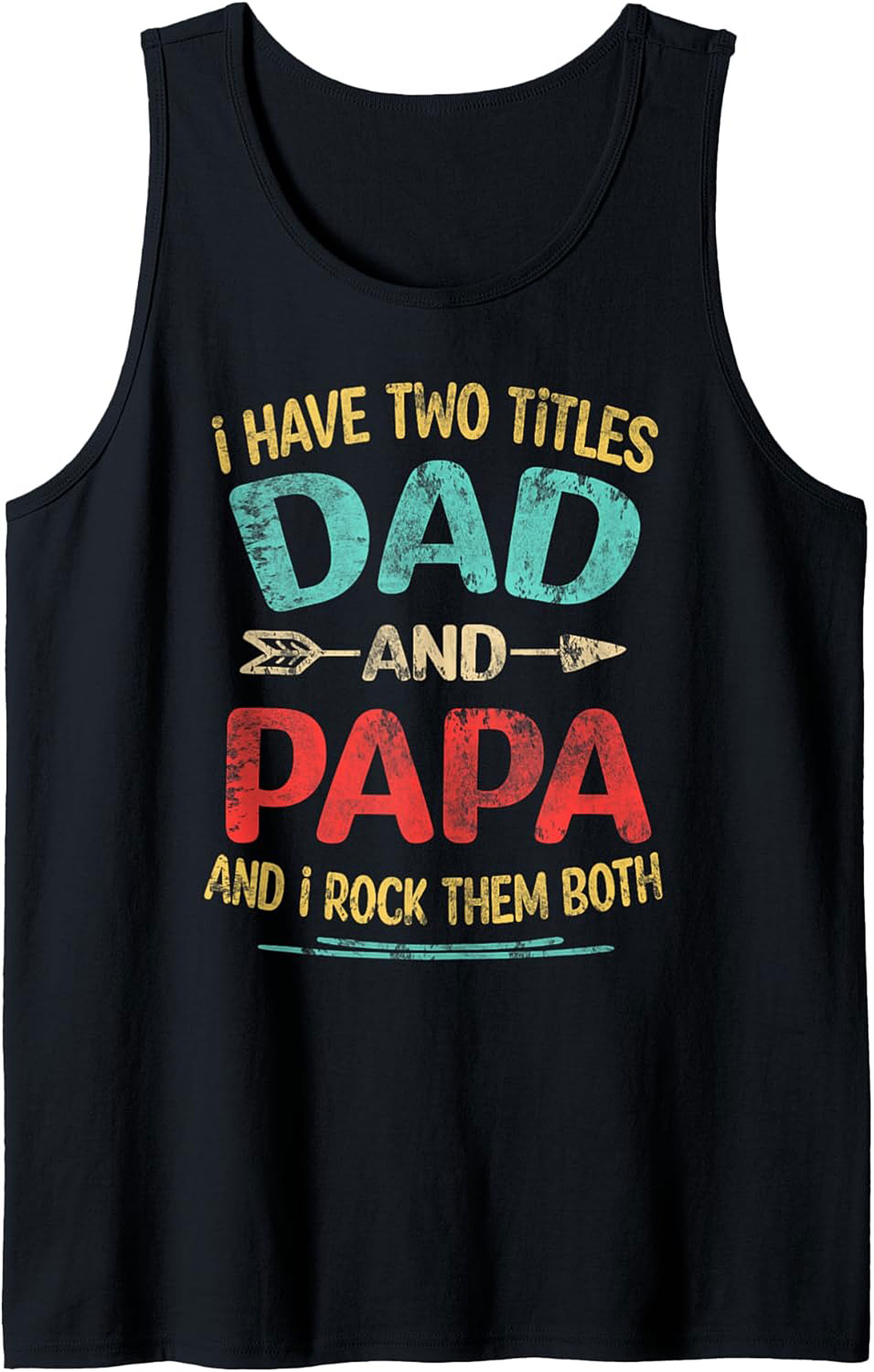 Dad and Papa Graphic Tank Father's Day Gift