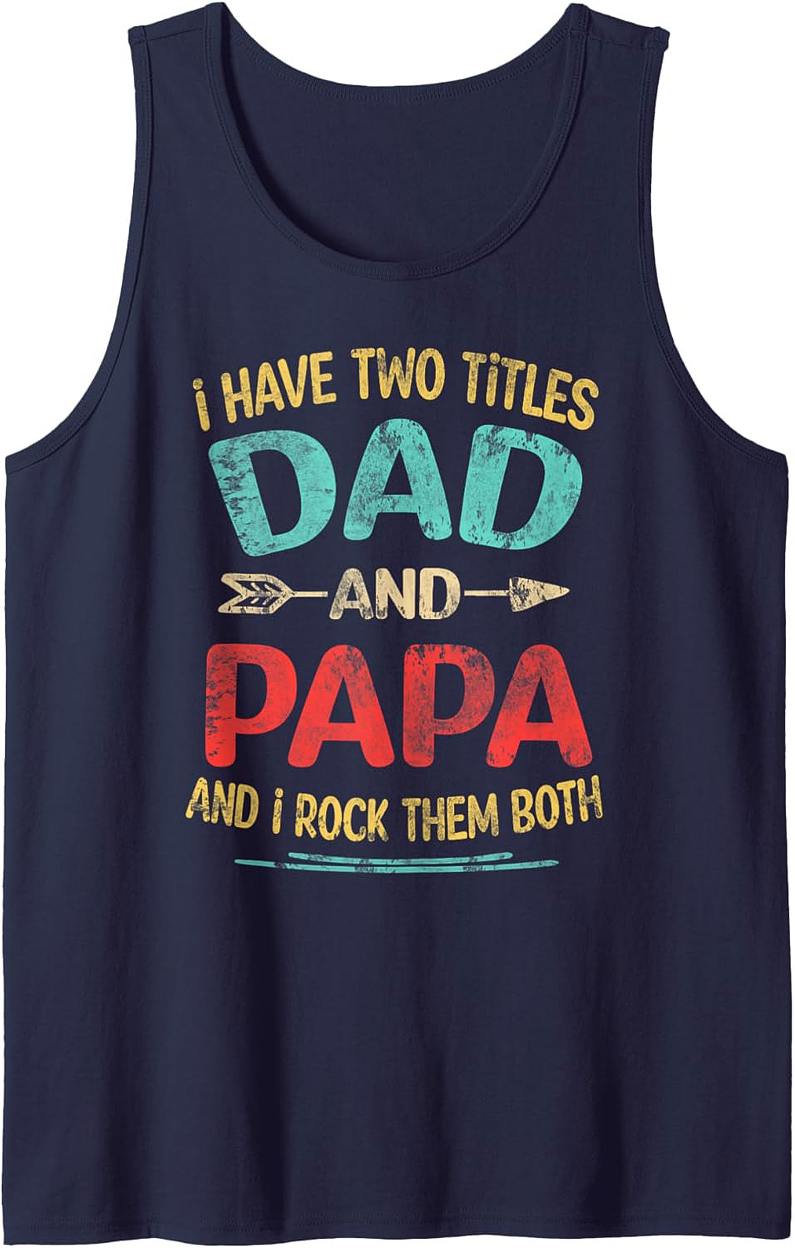 Dad and Papa Graphic Tank Father's Day Gift
