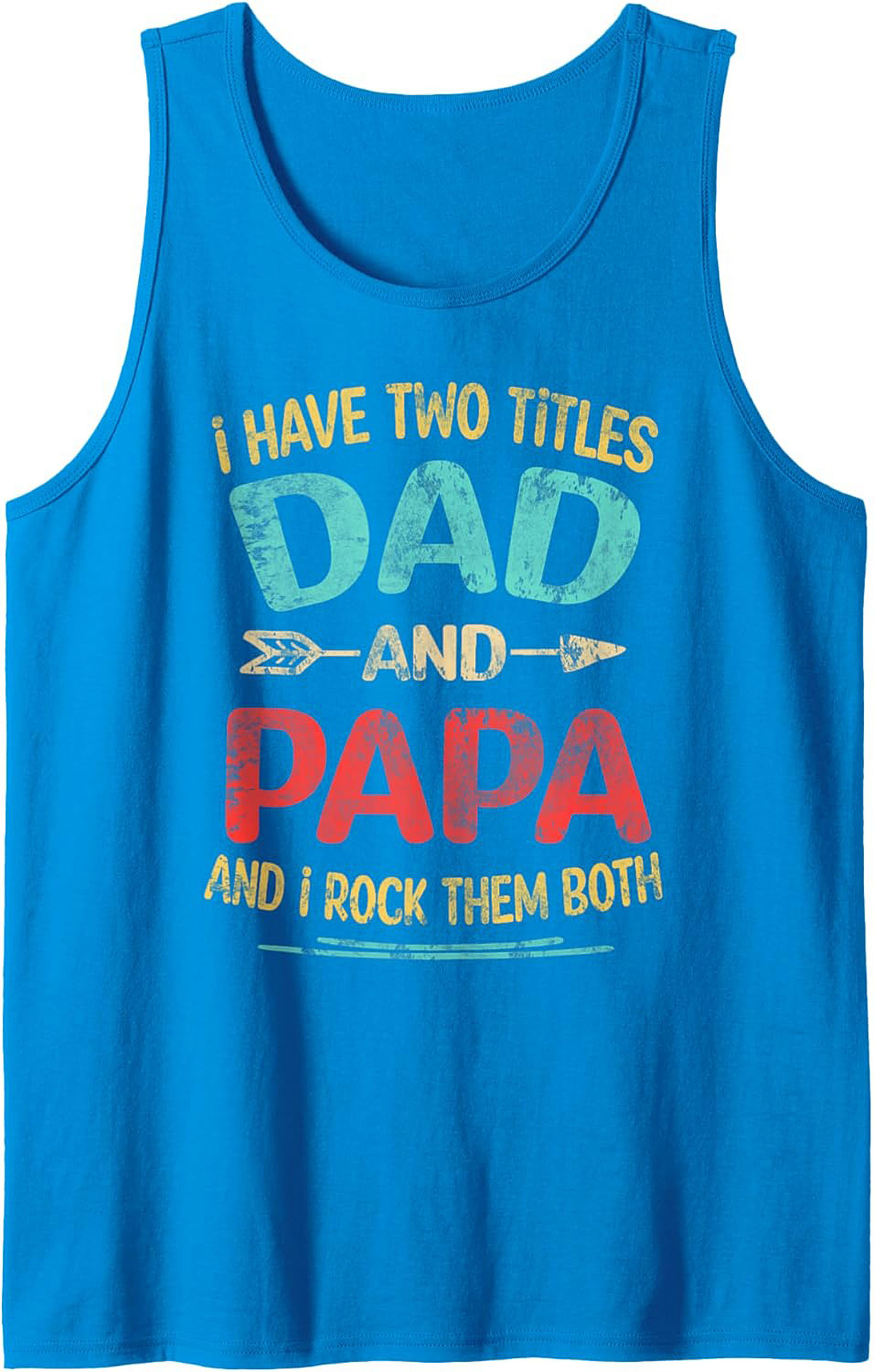 Dad and Papa Graphic Tank Father's Day Gift