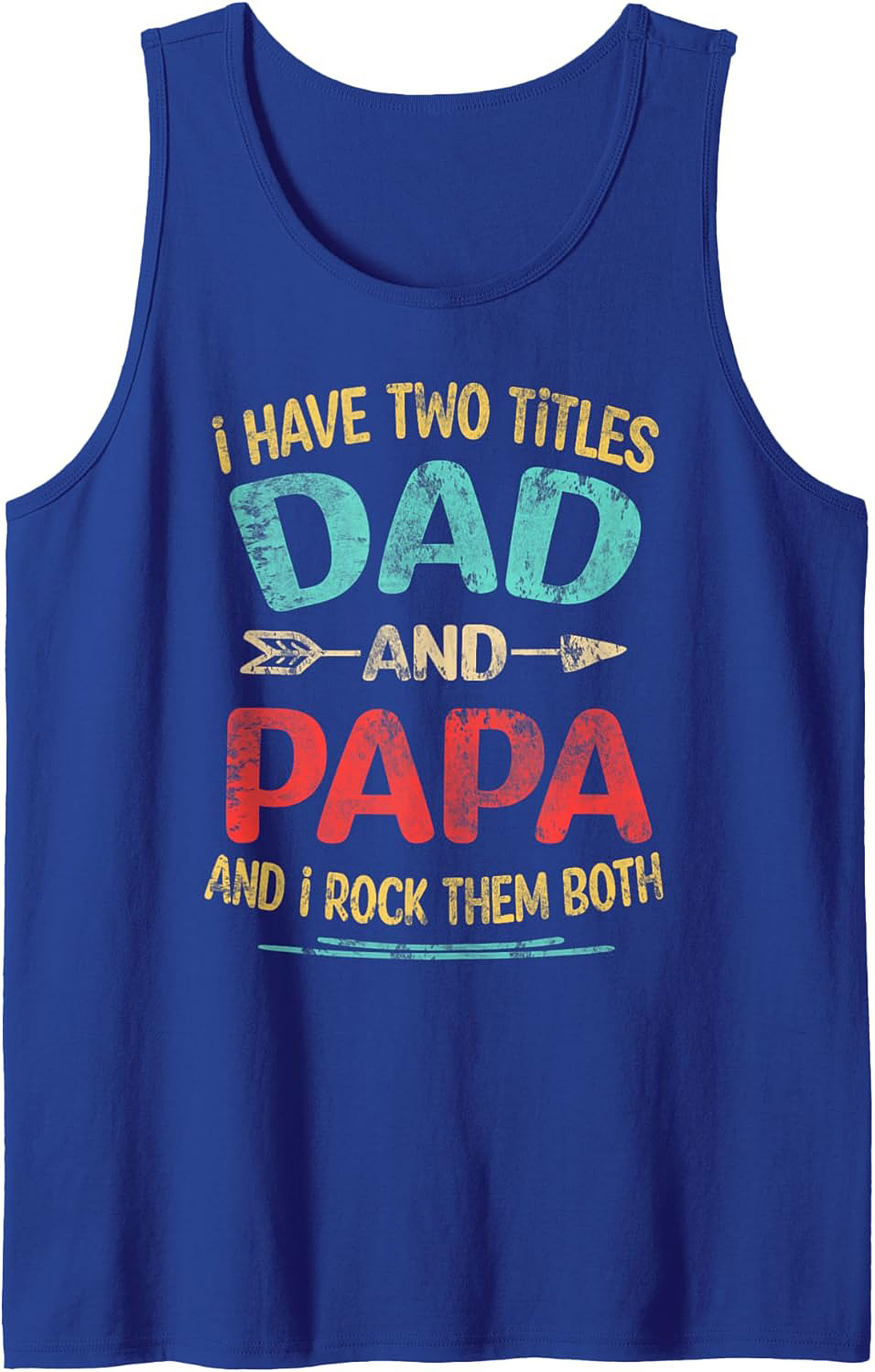 Dad and Papa Graphic Tank Father's Day Gift