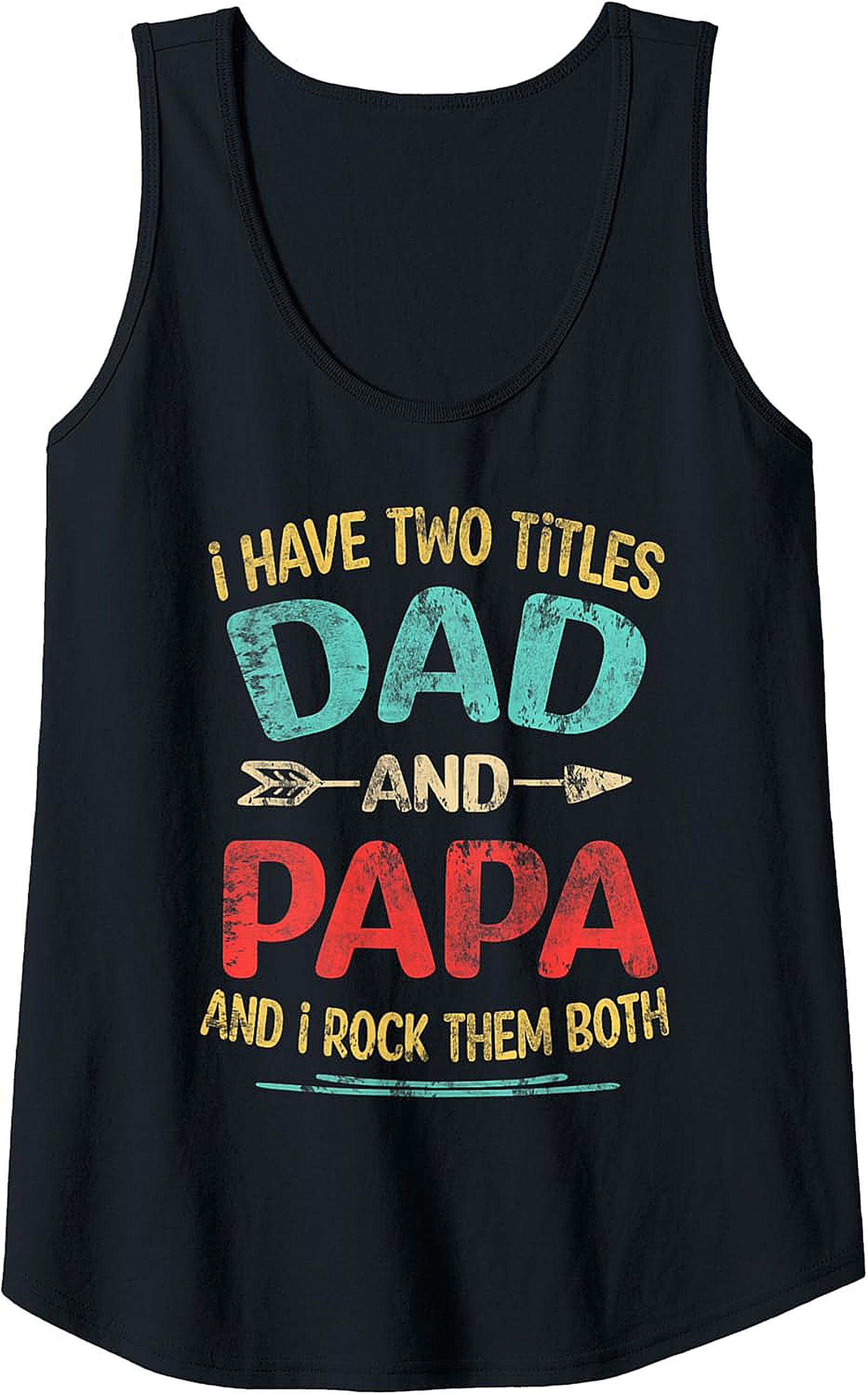 Dad and Papa Graphic Tank Father's Day Gift