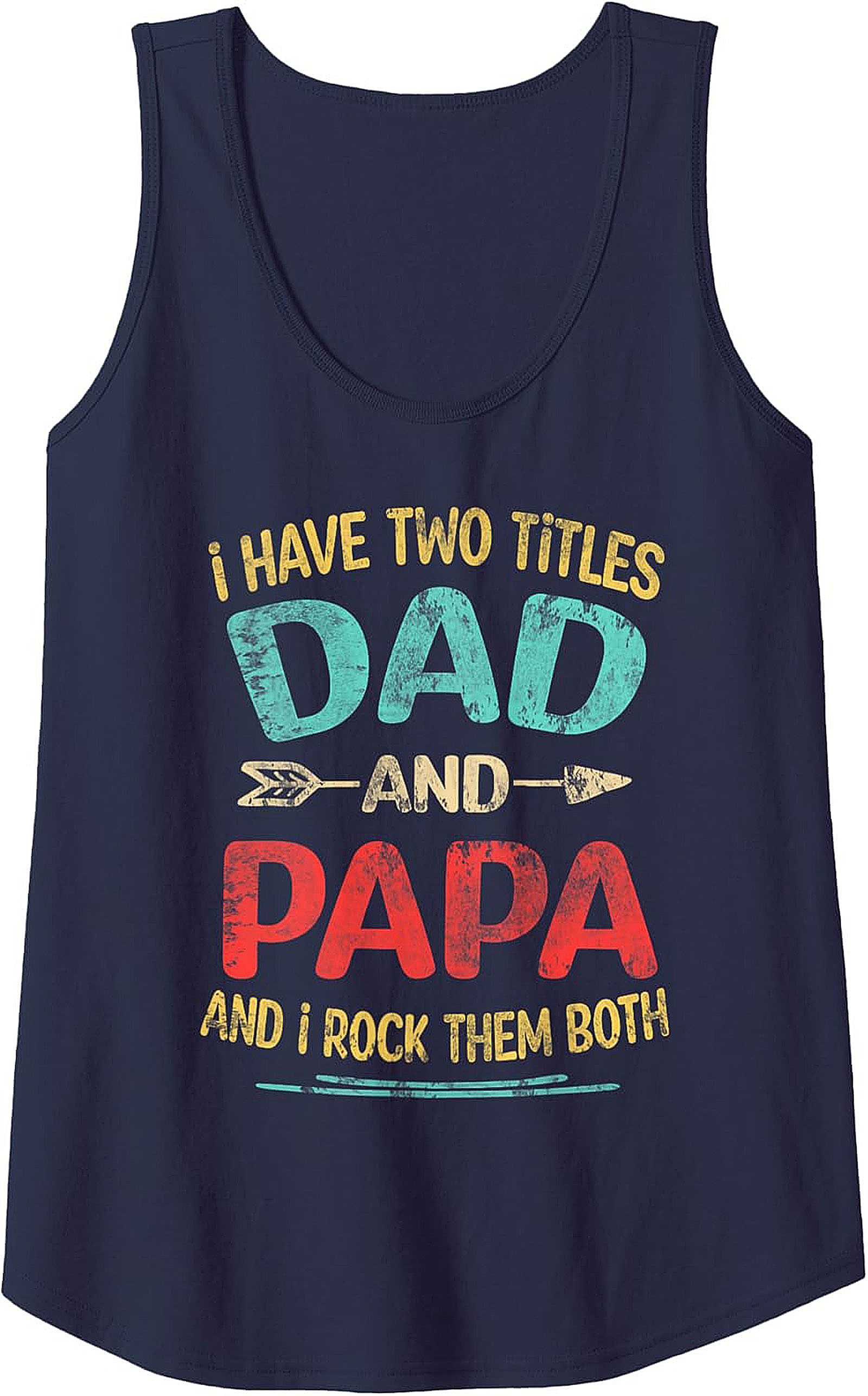 Dad and Papa Graphic Tank Father's Day Gift