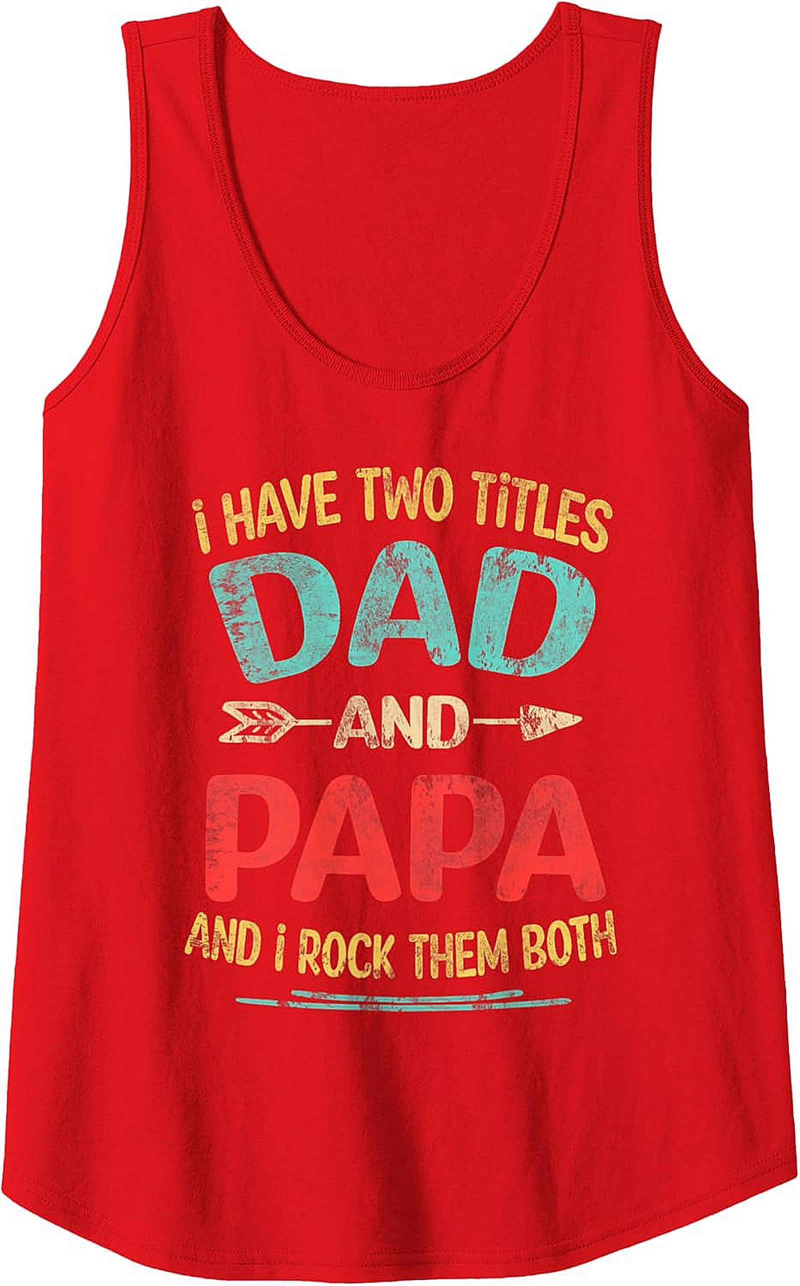 Dad and Papa Graphic Tank Father's Day Gift