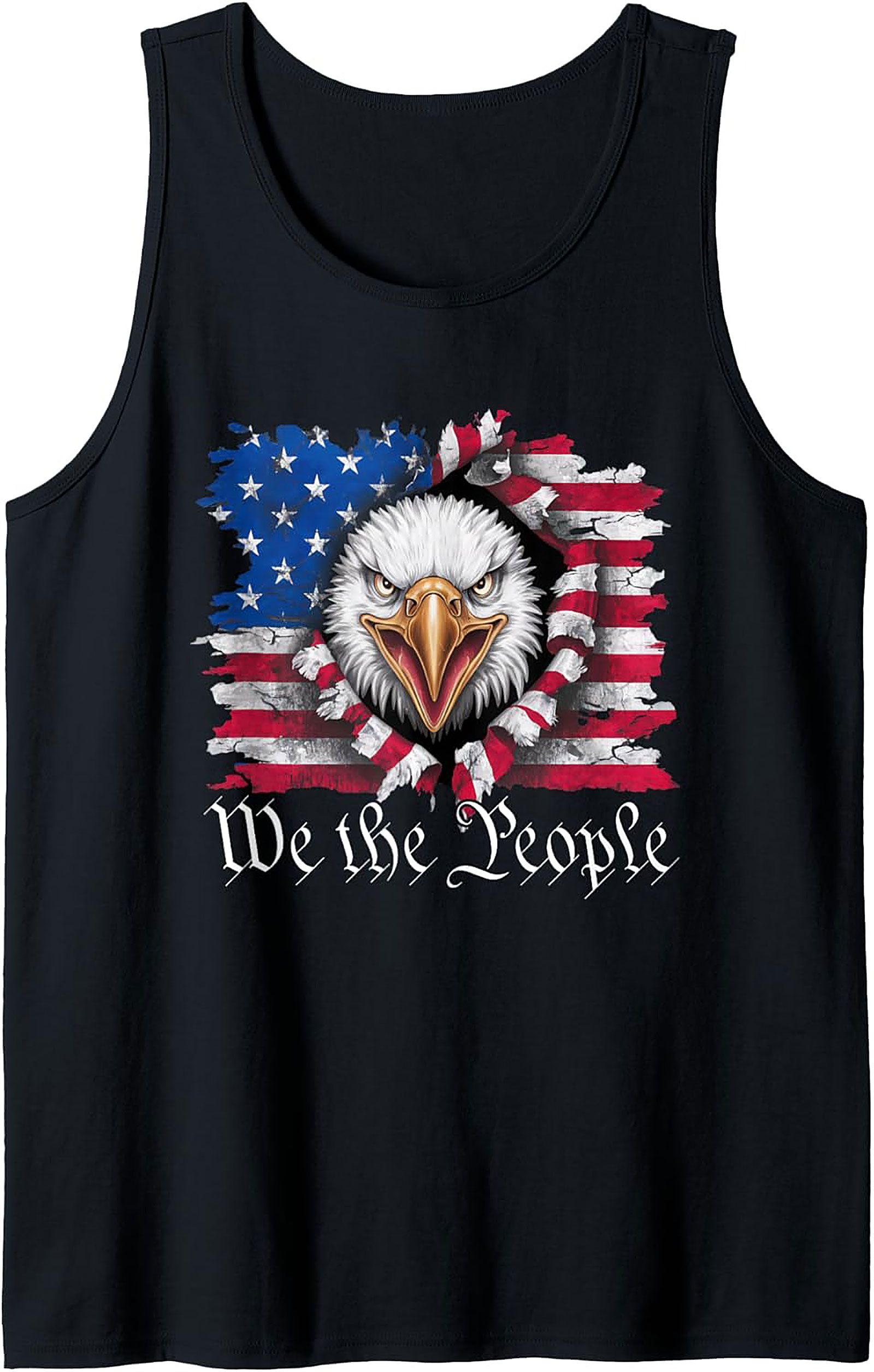 Patriotic Eagle Graphic Tank Top | We the People Freedom Shirt