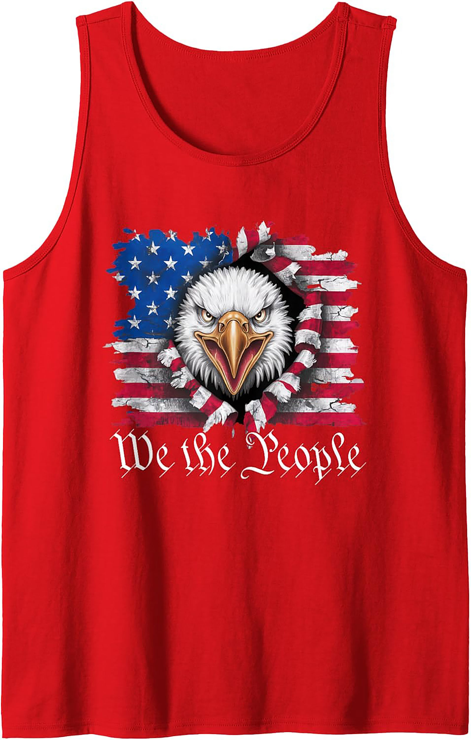 Patriotic Eagle Graphic Tank Top | We the People Freedom Shirt