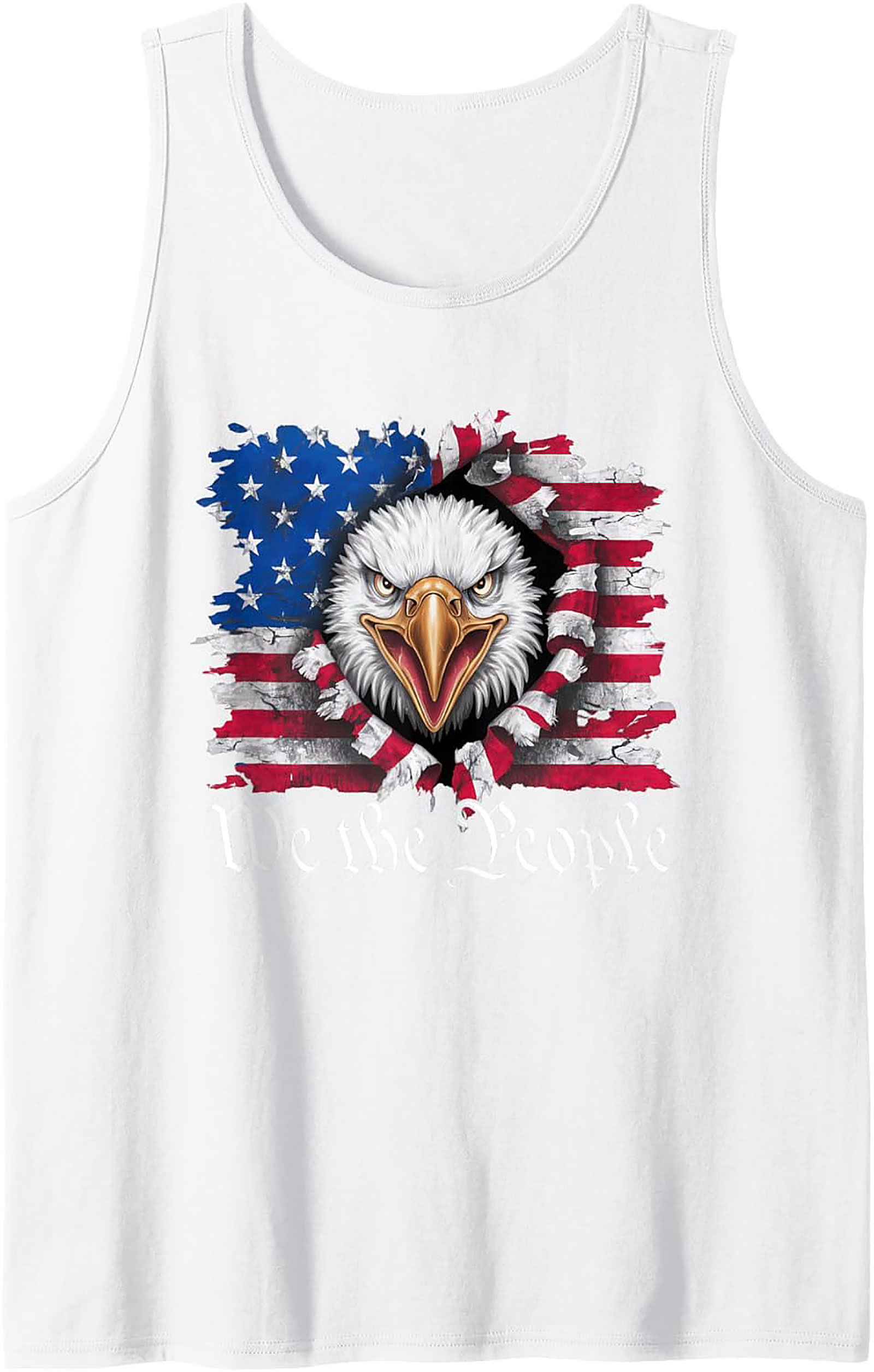Patriotic Eagle Graphic Tank Top | We the People Freedom Shirt