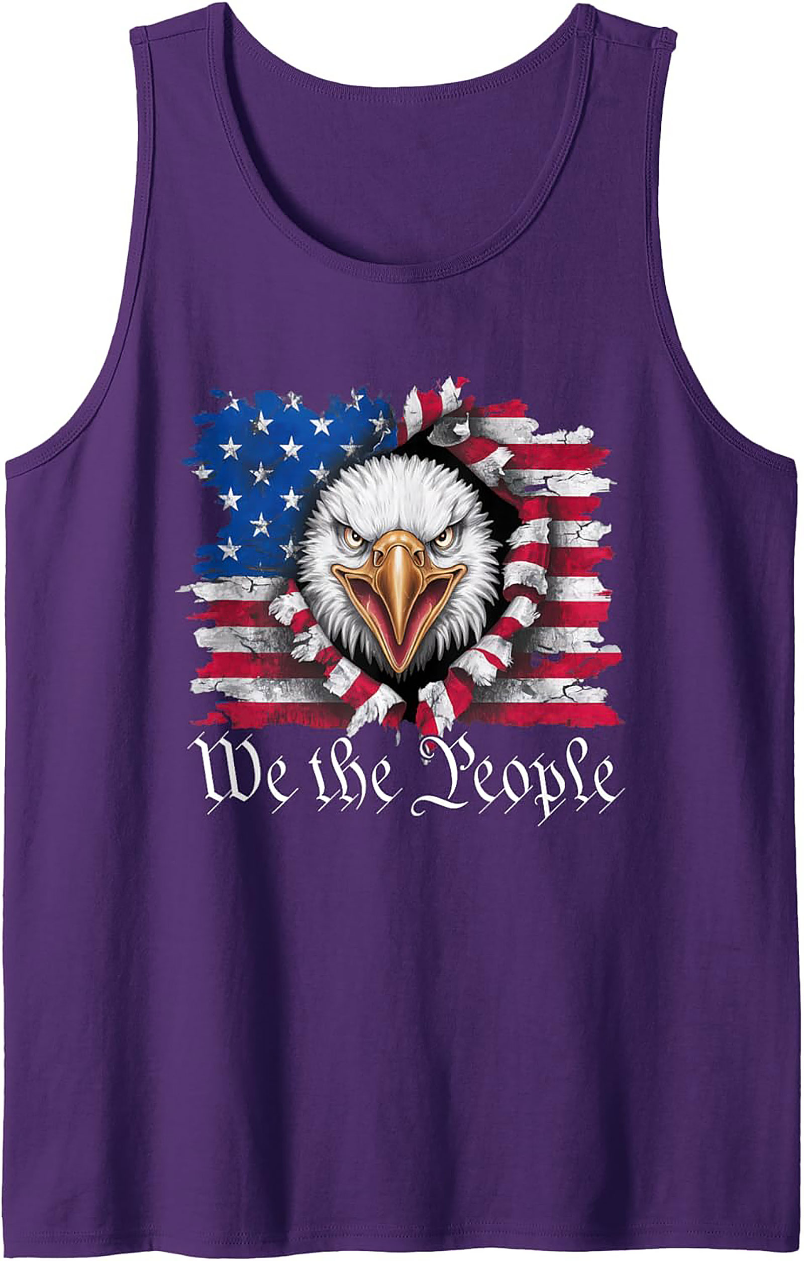 Patriotic Eagle Graphic Tank Top | We the People Freedom Shirt