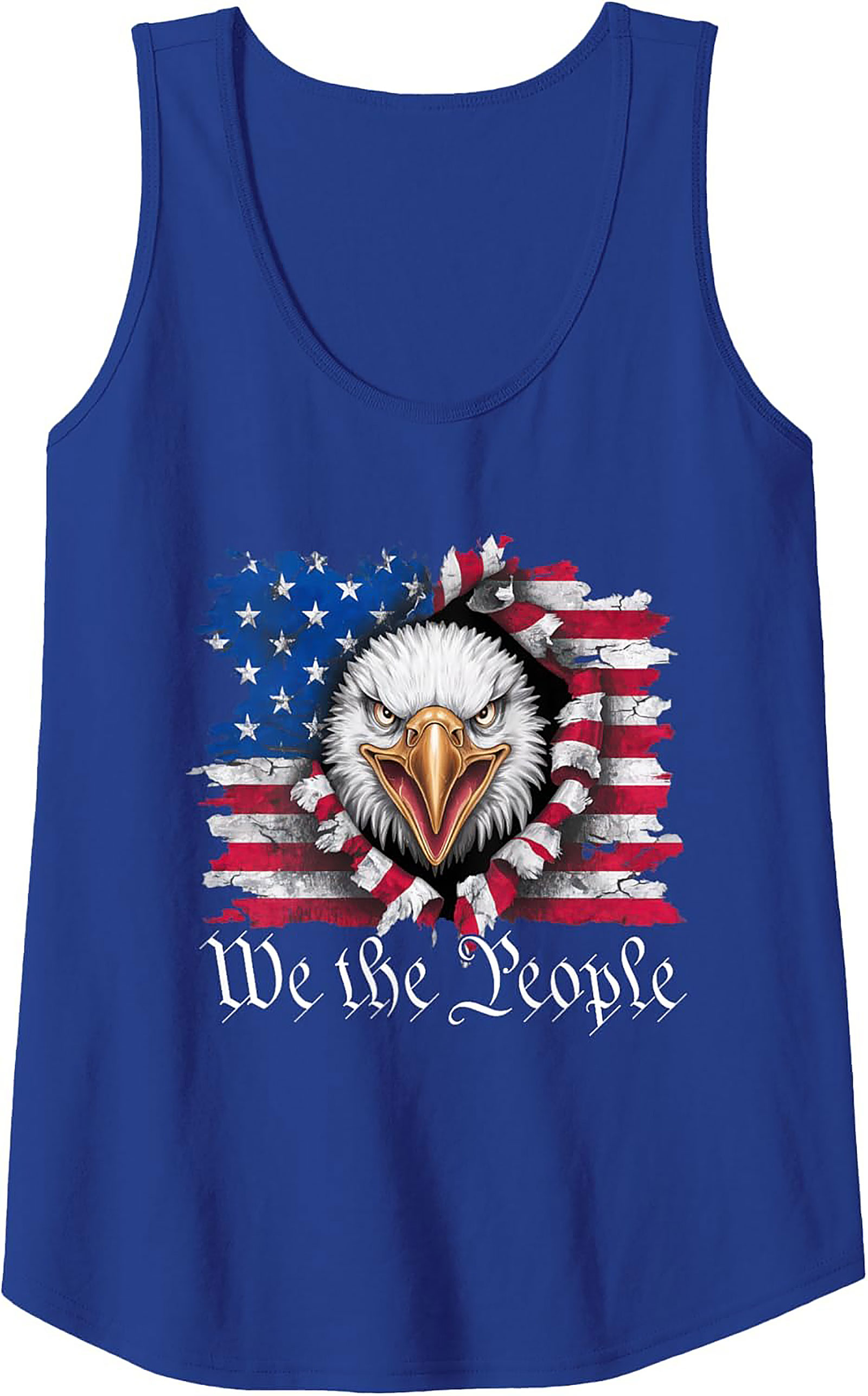 Patriotic Eagle Graphic Tank Top | We the People Freedom Shirt