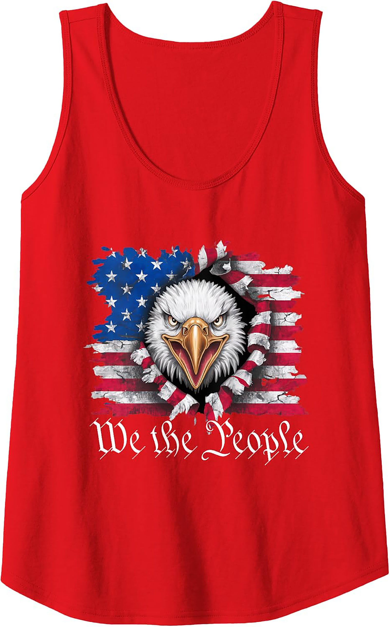 Patriotic Eagle Graphic Tank Top | We the People Freedom Shirt