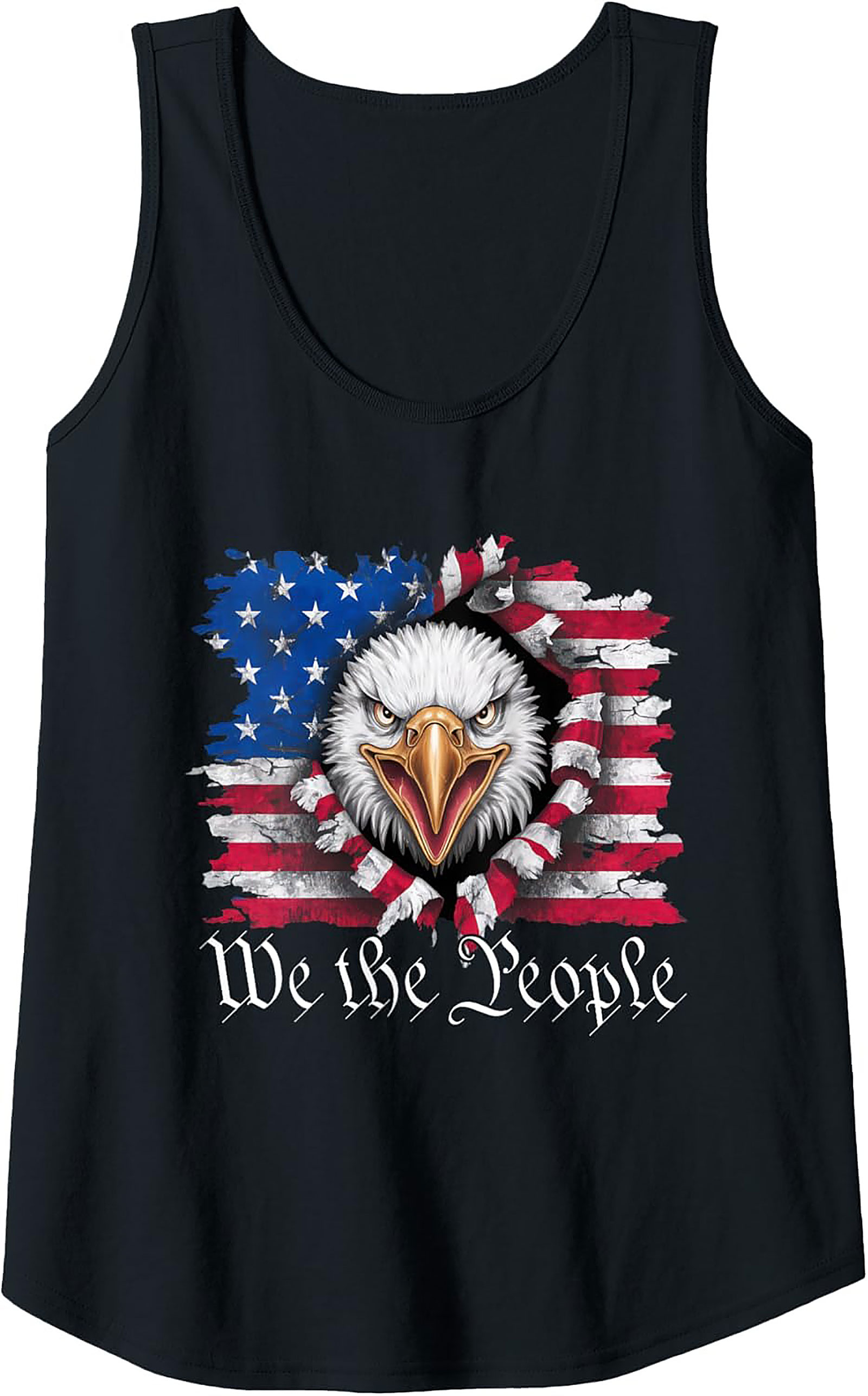 Patriotic Eagle Graphic Tank Top | We the People Freedom Shirt