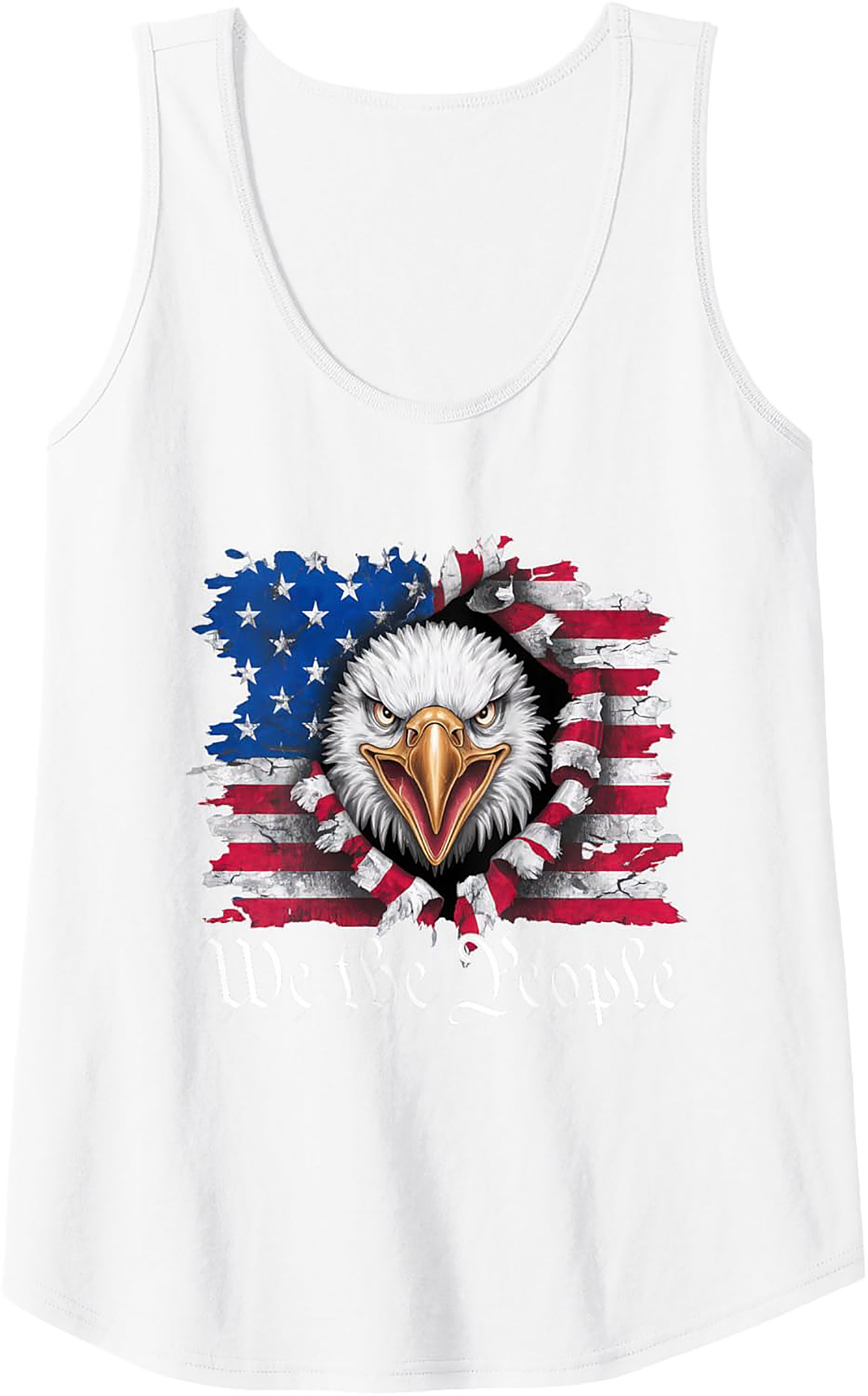 Patriotic Eagle Graphic Tank Top | We the People Freedom Shirt