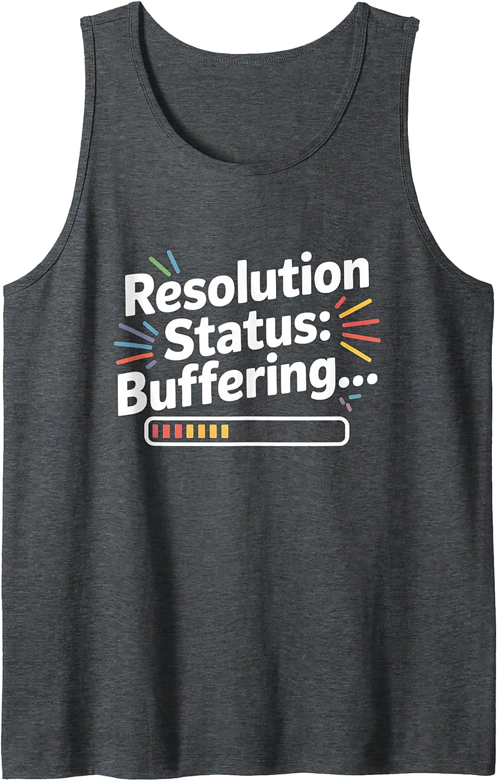 Funny Resolution Buffering Graphic Tank Top Unisex Sleeveless