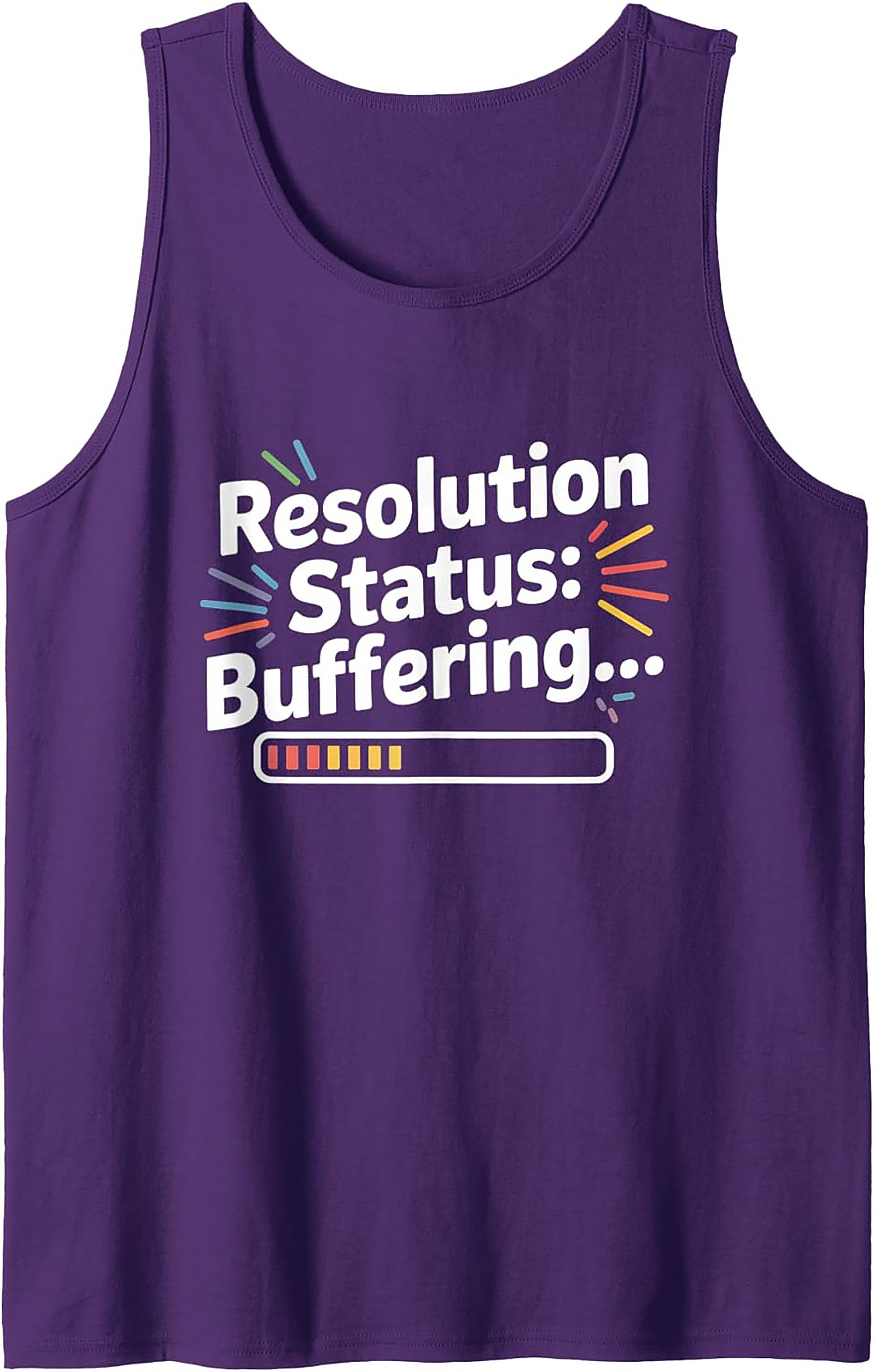 Funny Resolution Buffering Graphic Tank Top Unisex Sleeveless