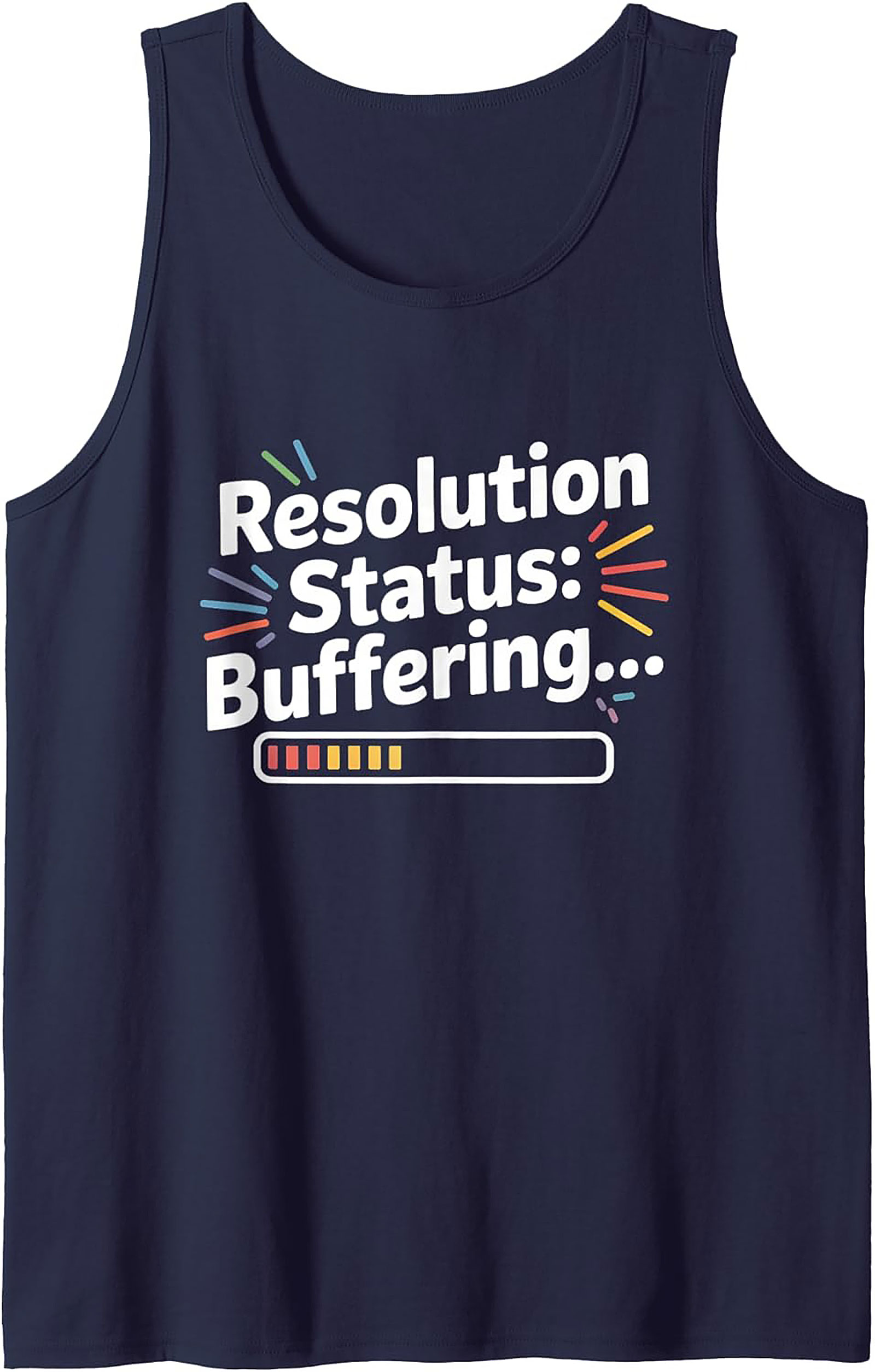 Funny Resolution Buffering Graphic Tank Top Unisex Sleeveless