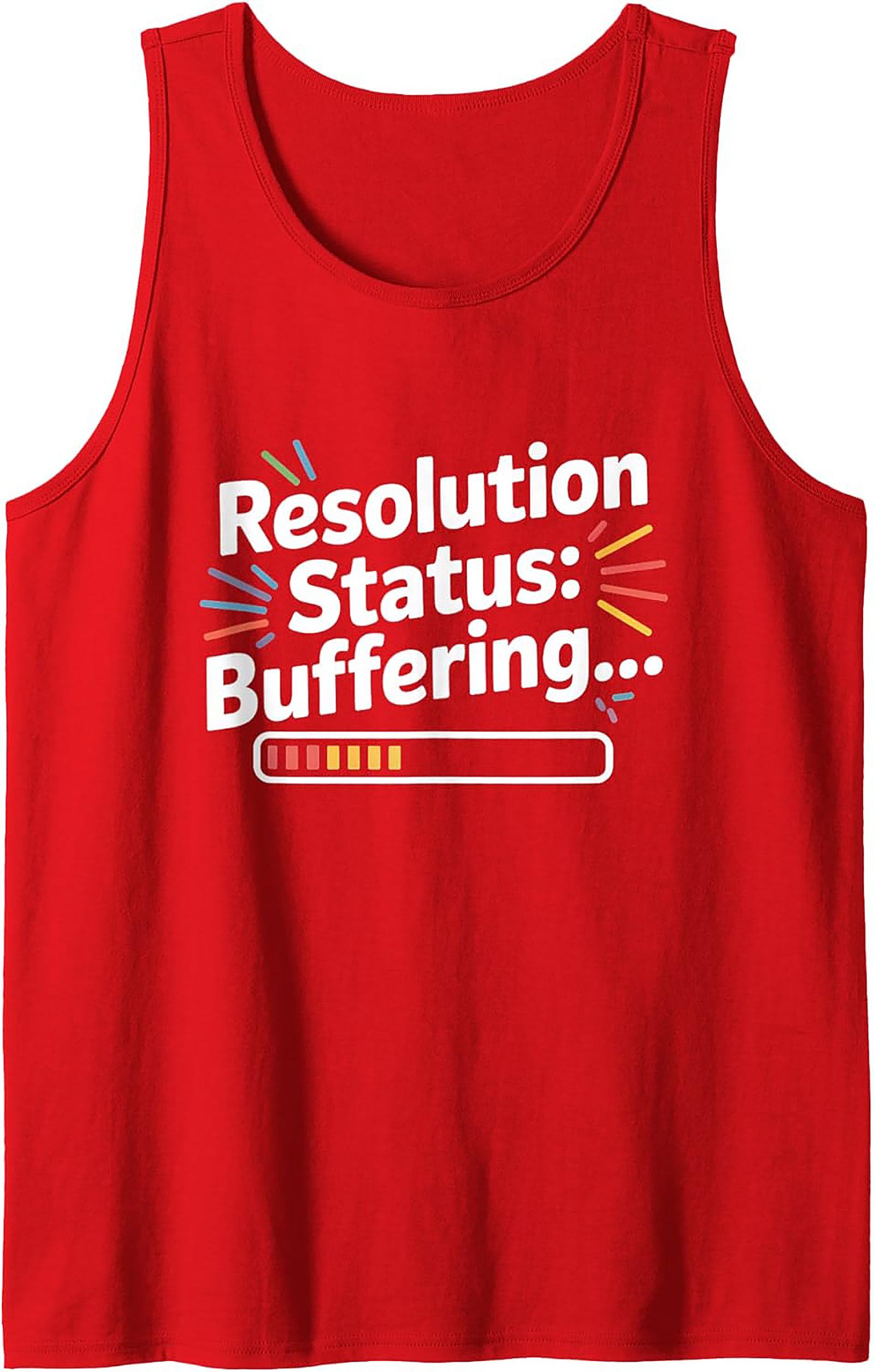 Funny Resolution Buffering Graphic Tank Top Unisex Sleeveless