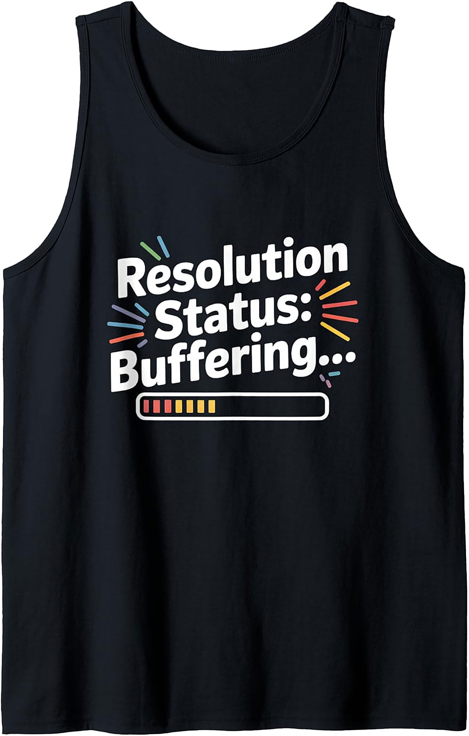 Funny Resolution Buffering Graphic Tank Top Unisex Sleeveless