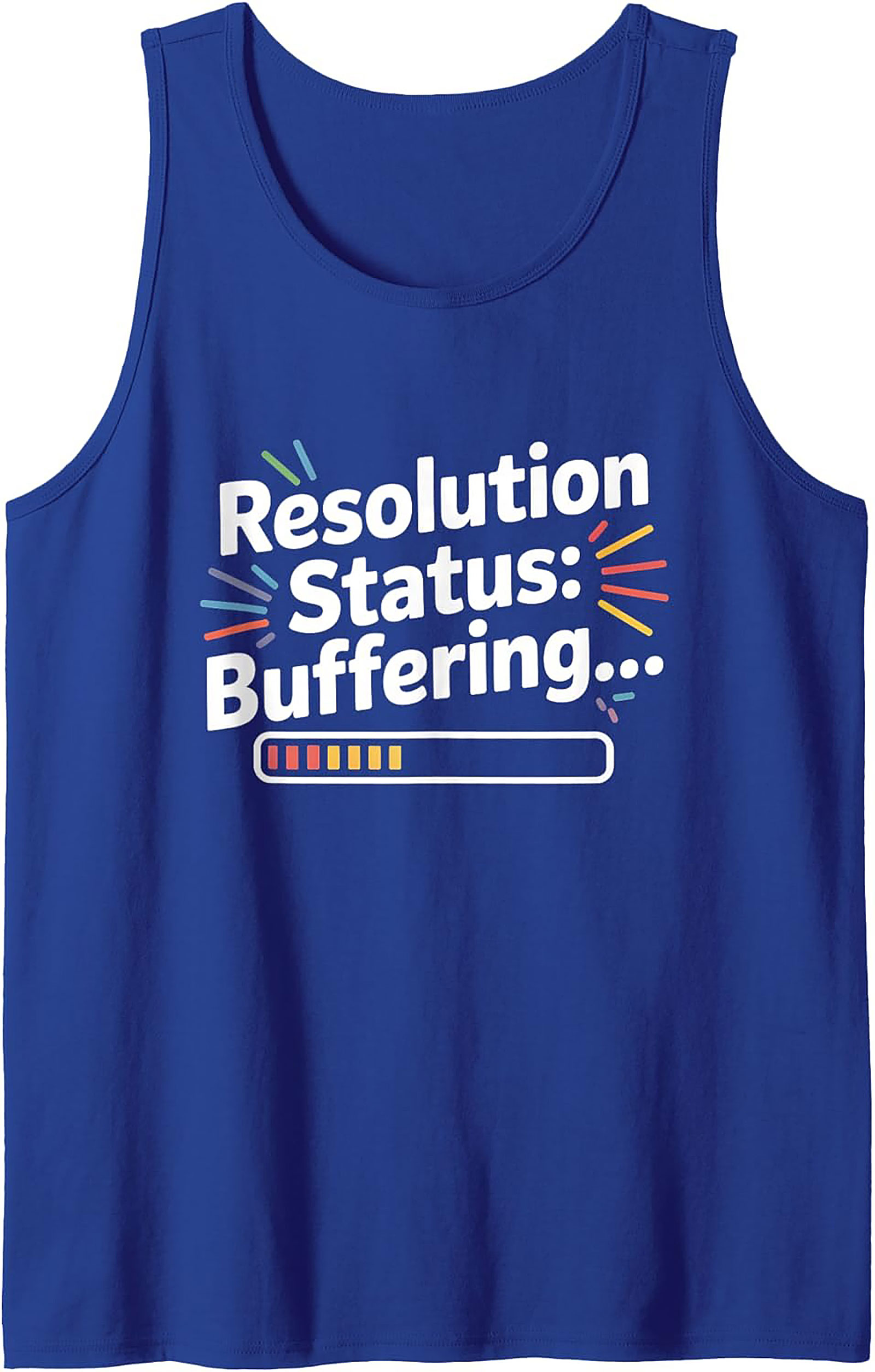 Funny Resolution Buffering Graphic Tank Top Unisex Sleeveless
