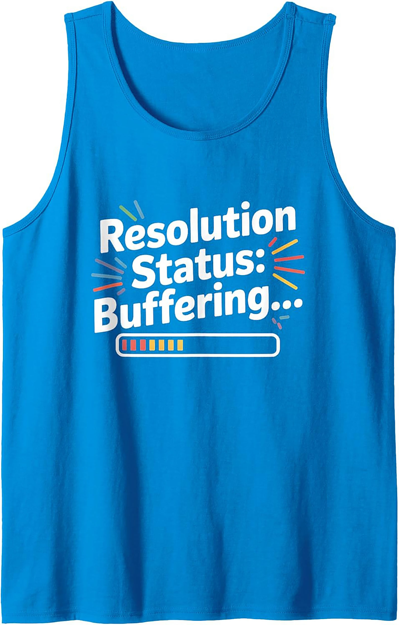 Funny Resolution Buffering Graphic Tank Top Unisex Sleeveless
