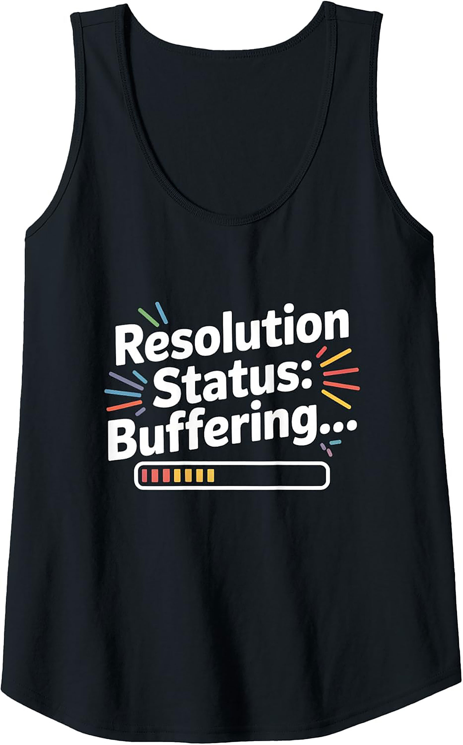 Funny Resolution Buffering Graphic Tank Top Unisex Sleeveless
