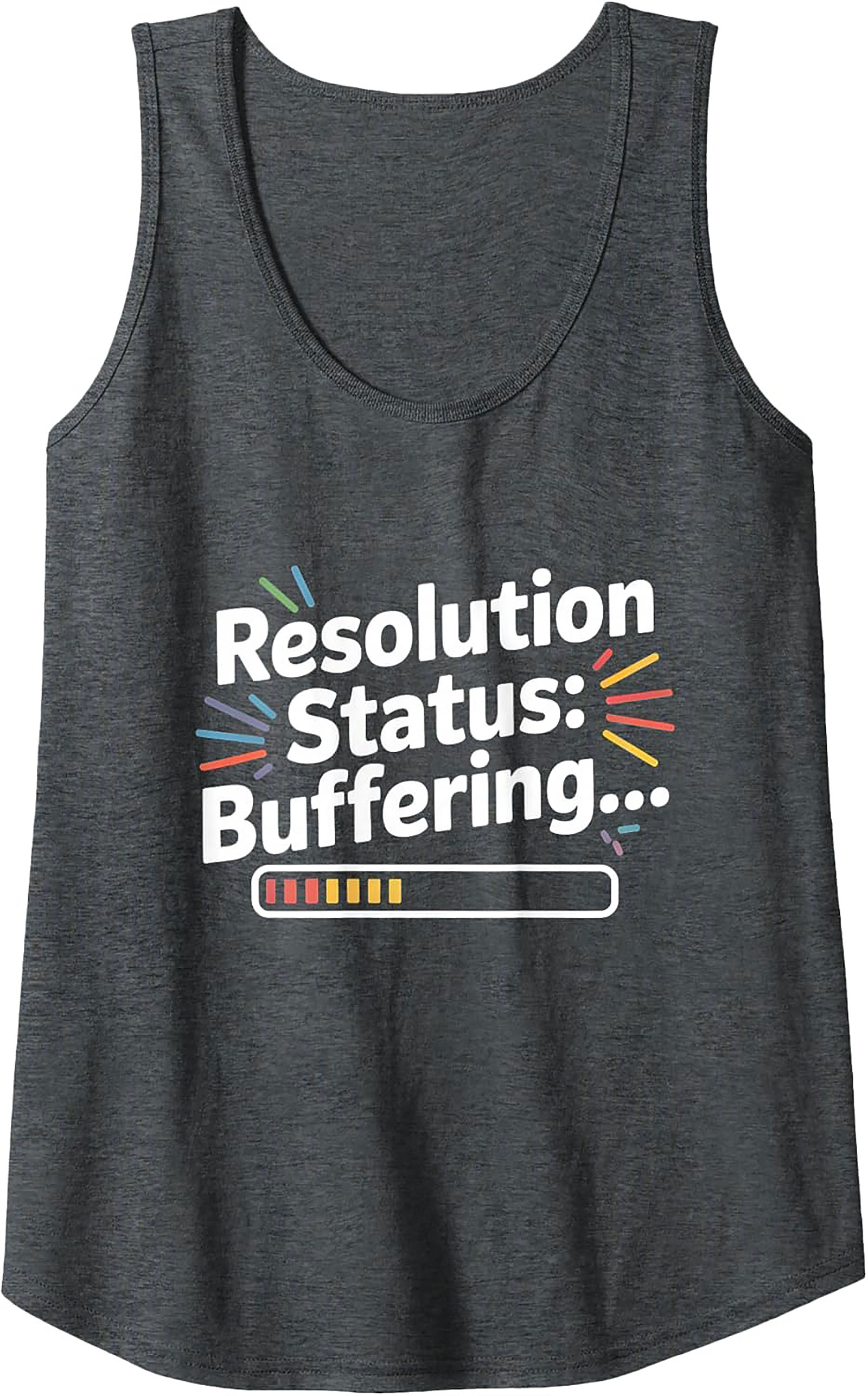Funny Resolution Buffering Graphic Tank Top Unisex Sleeveless