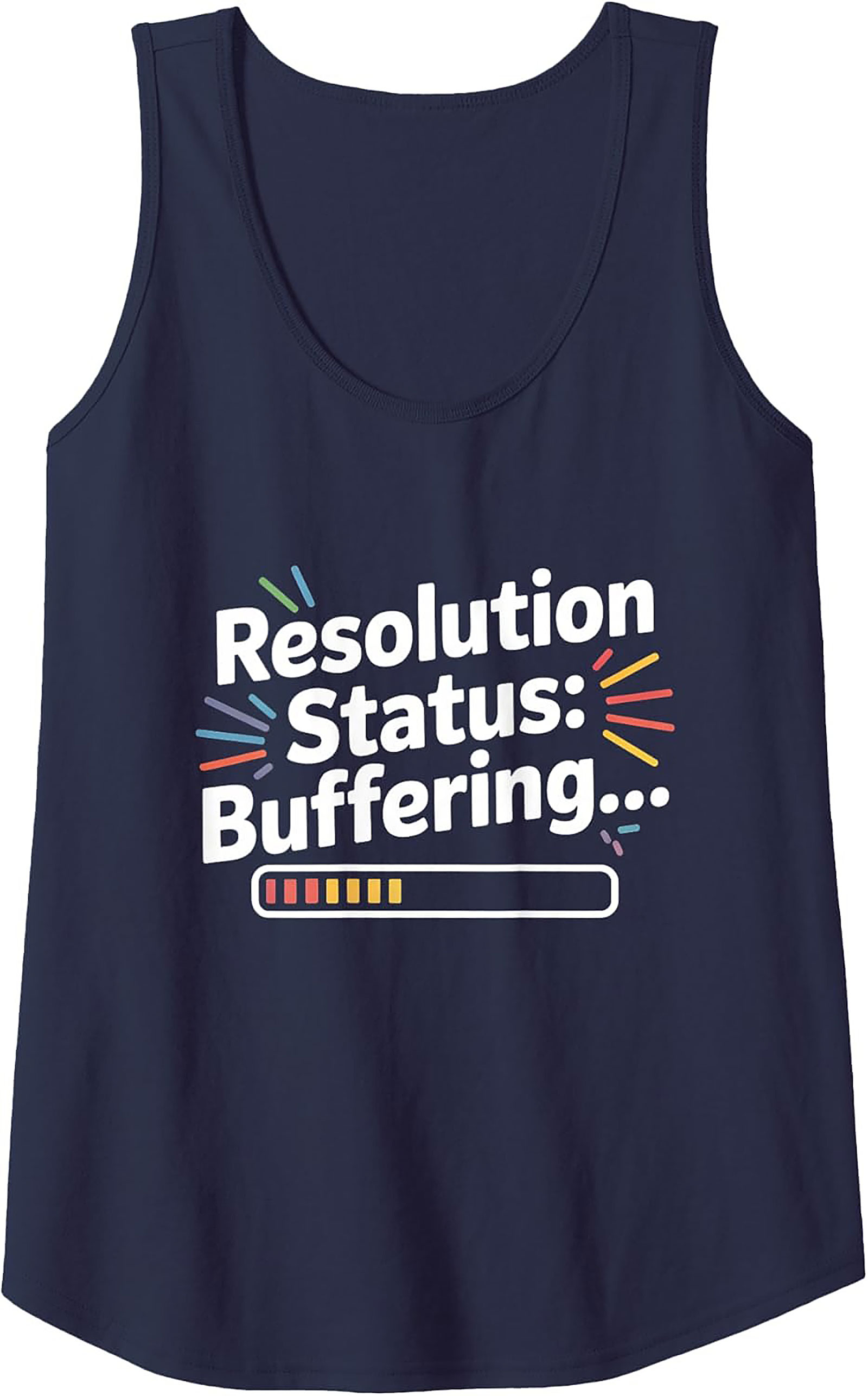 Funny Resolution Buffering Graphic Tank Top Unisex Sleeveless