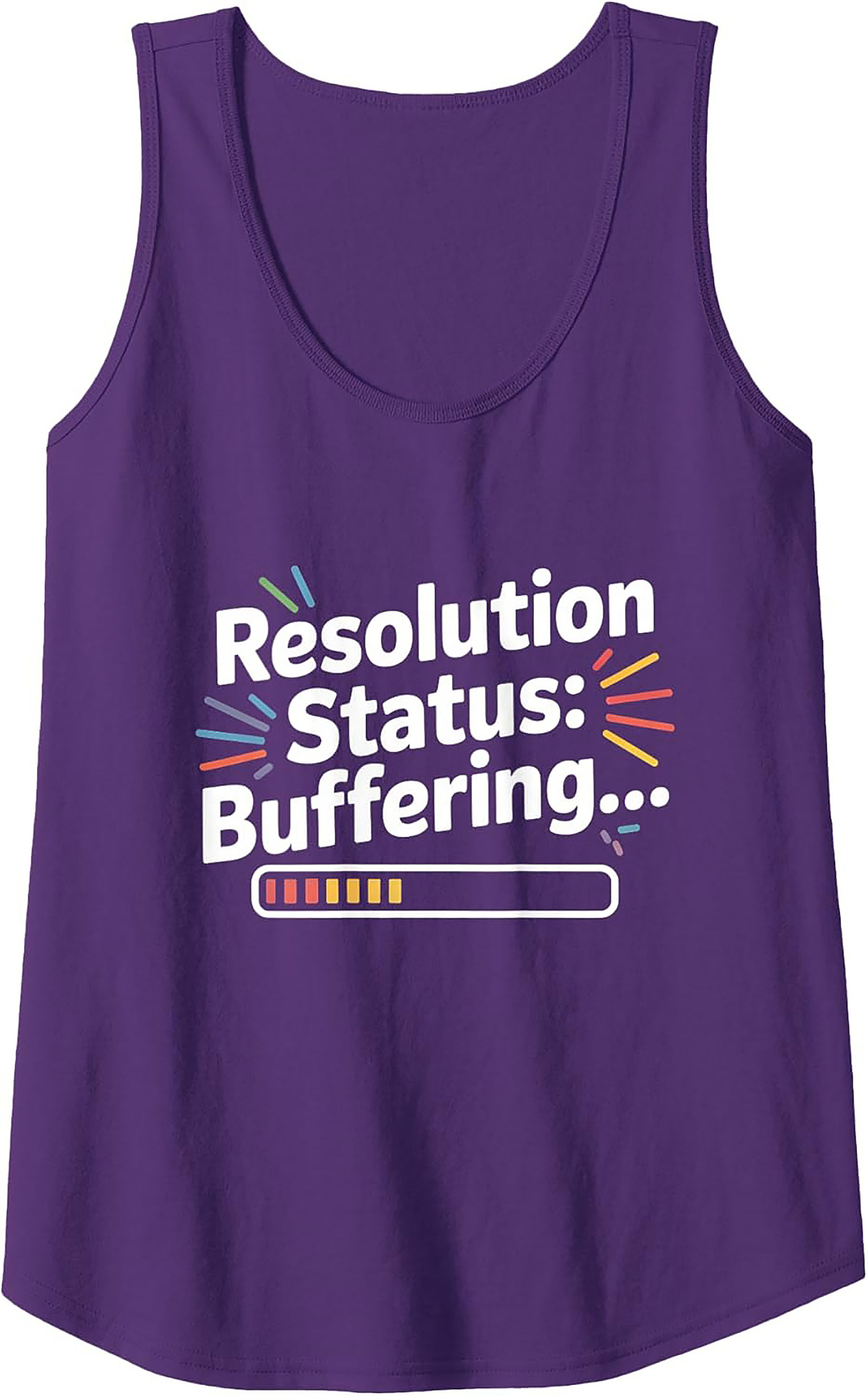 Funny Resolution Buffering Graphic Tank Top Unisex Sleeveless
