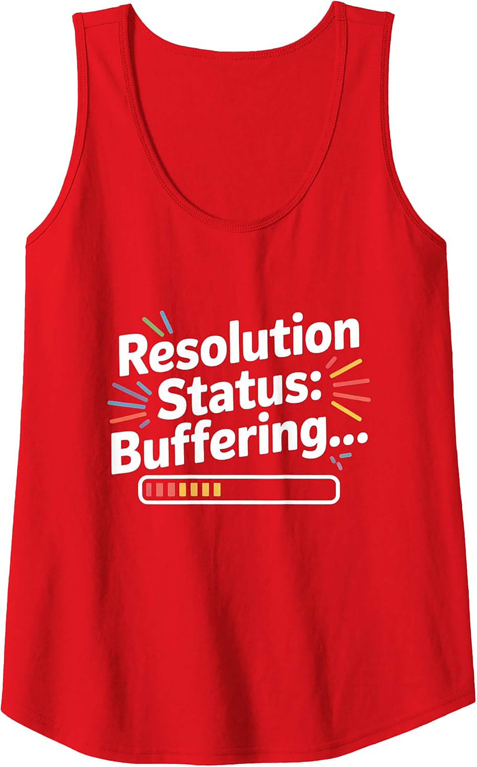 Funny Resolution Buffering Graphic Tank Top Unisex Sleeveless