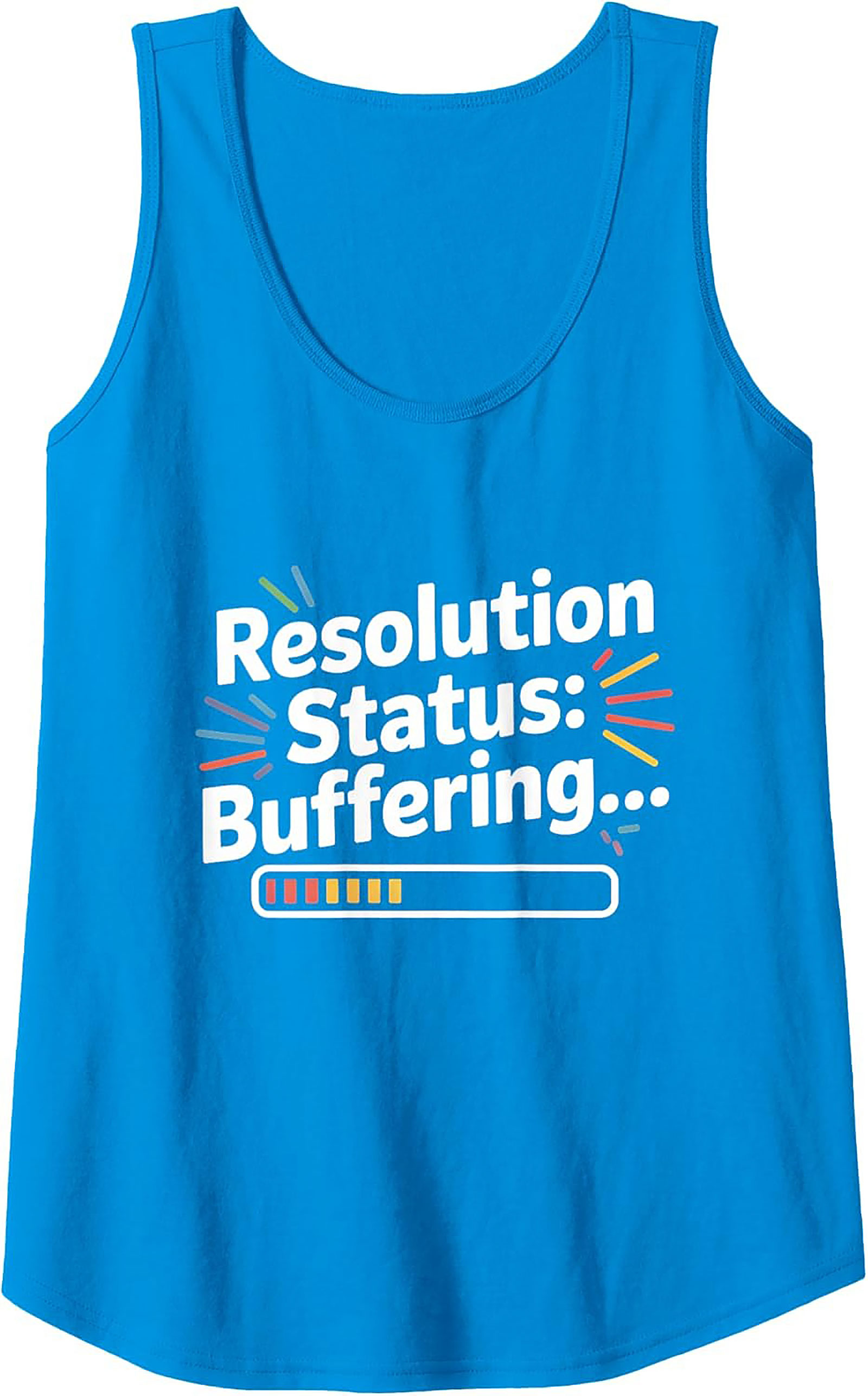 Funny Resolution Buffering Graphic Tank Top Unisex Sleeveless