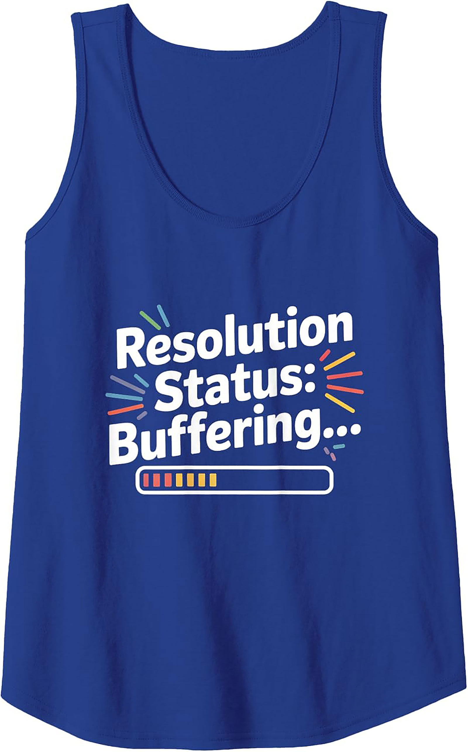 Funny Resolution Buffering Graphic Tank Top Unisex Sleeveless