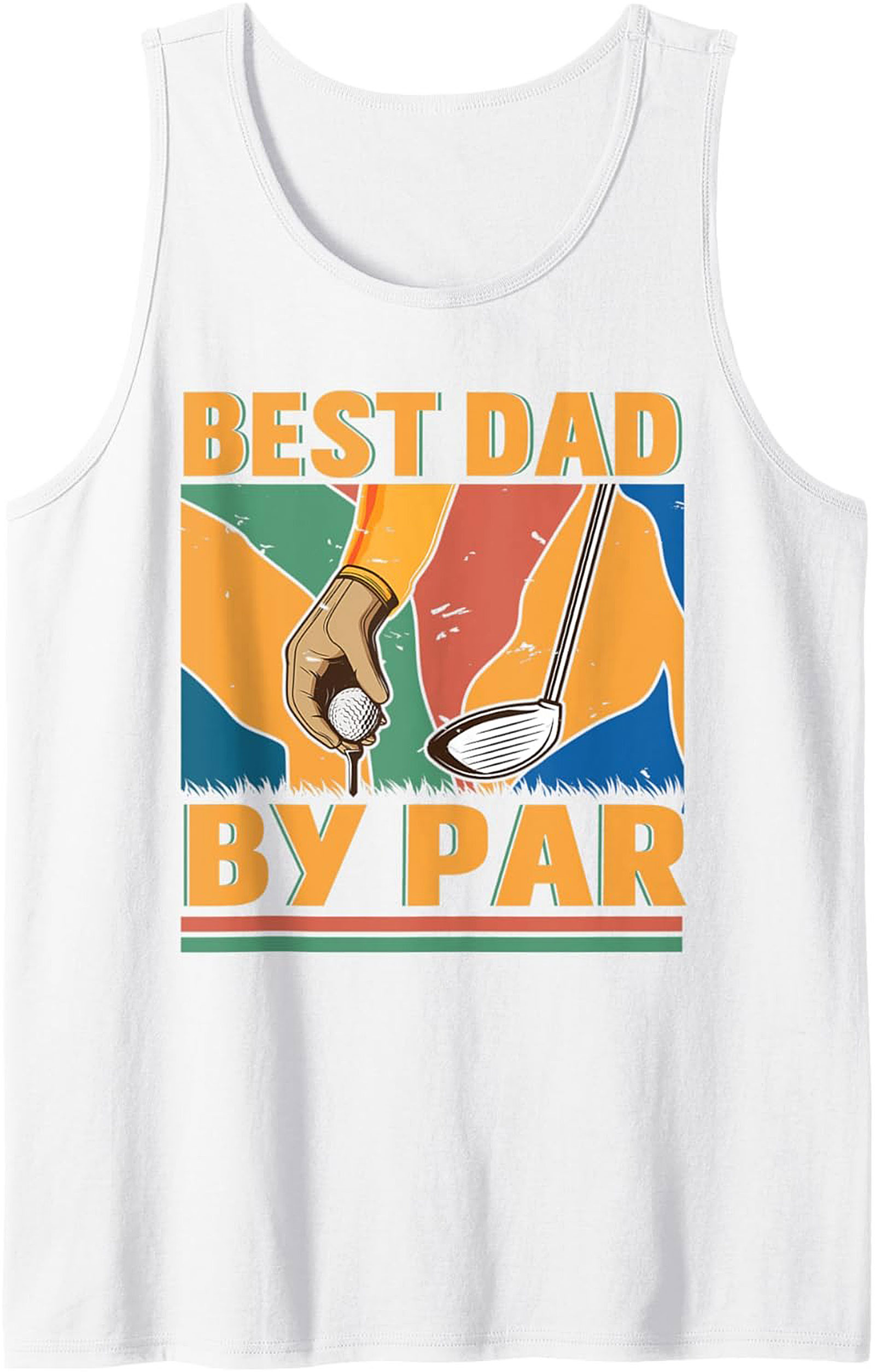Best Dad By Par Golf Dad Tank Top Summer Sleeveless Shirt