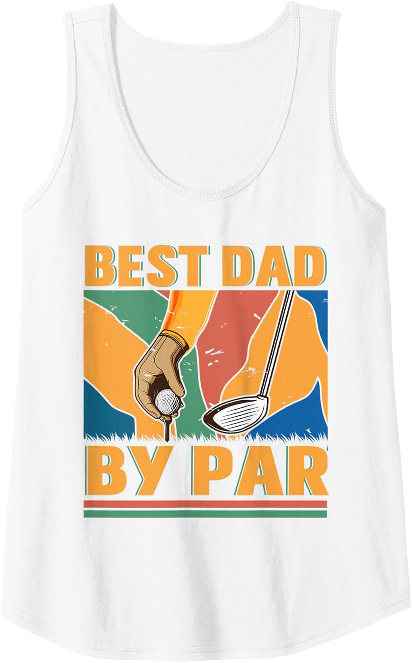 Best Dad By Par Golf Dad Tank Top Summer Sleeveless Shirt