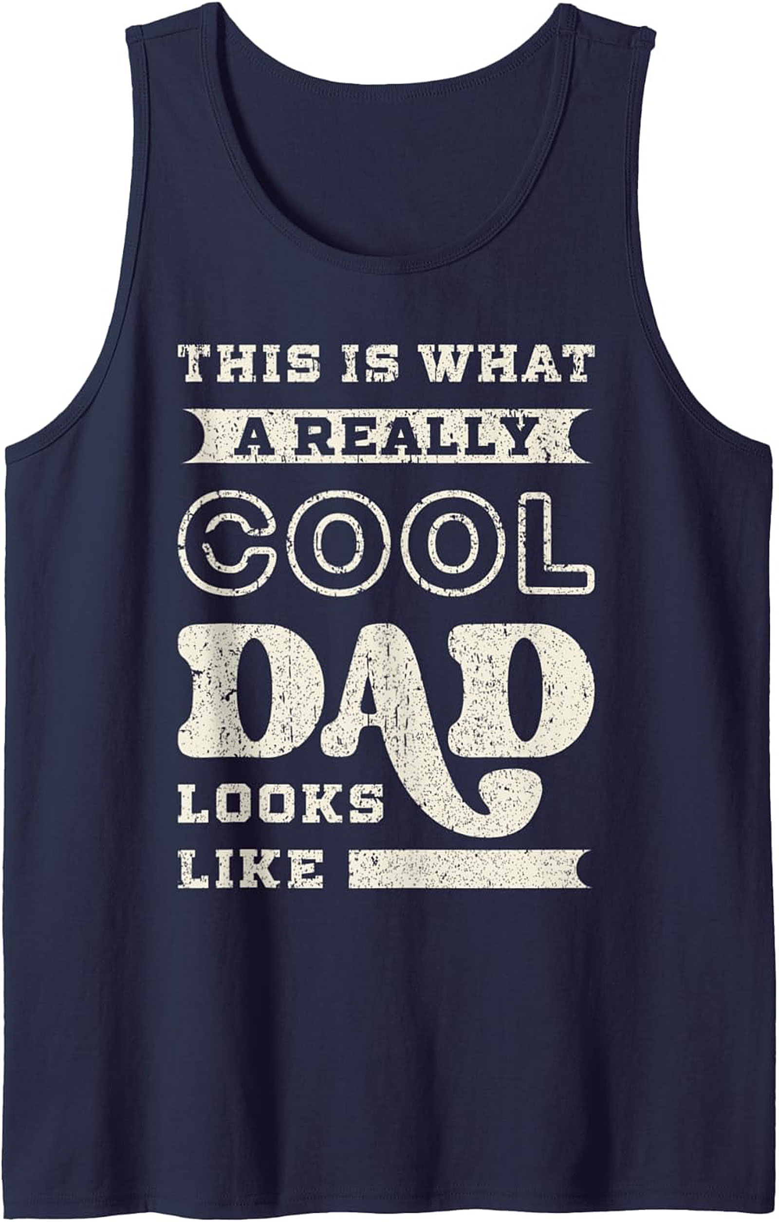 Cool Dad Graphic Tank Top Funny Father's Day Sleeveless Tee