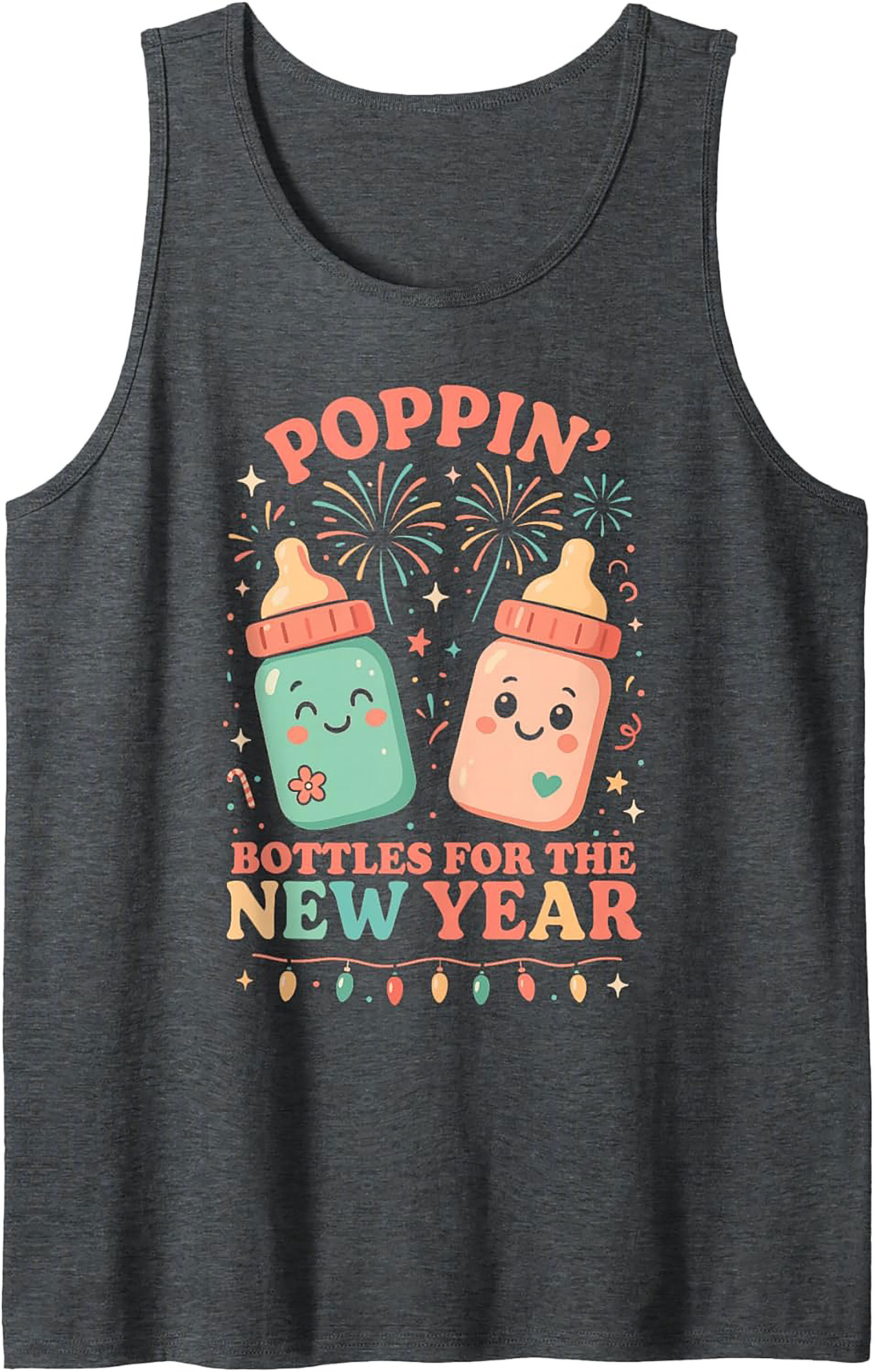 Funny Poppin' Bottles New Year Baby Tank Top Gift