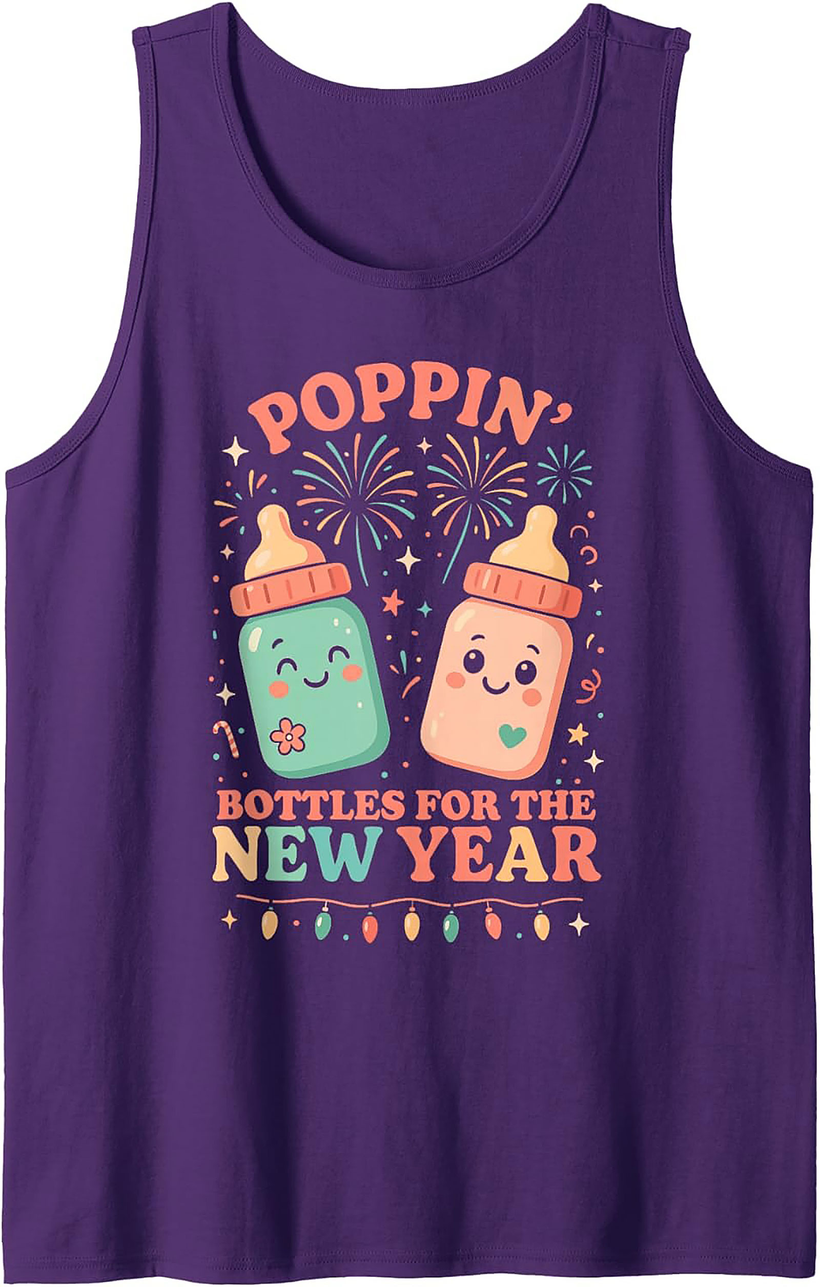 Funny Poppin' Bottles New Year Baby Tank Top Gift