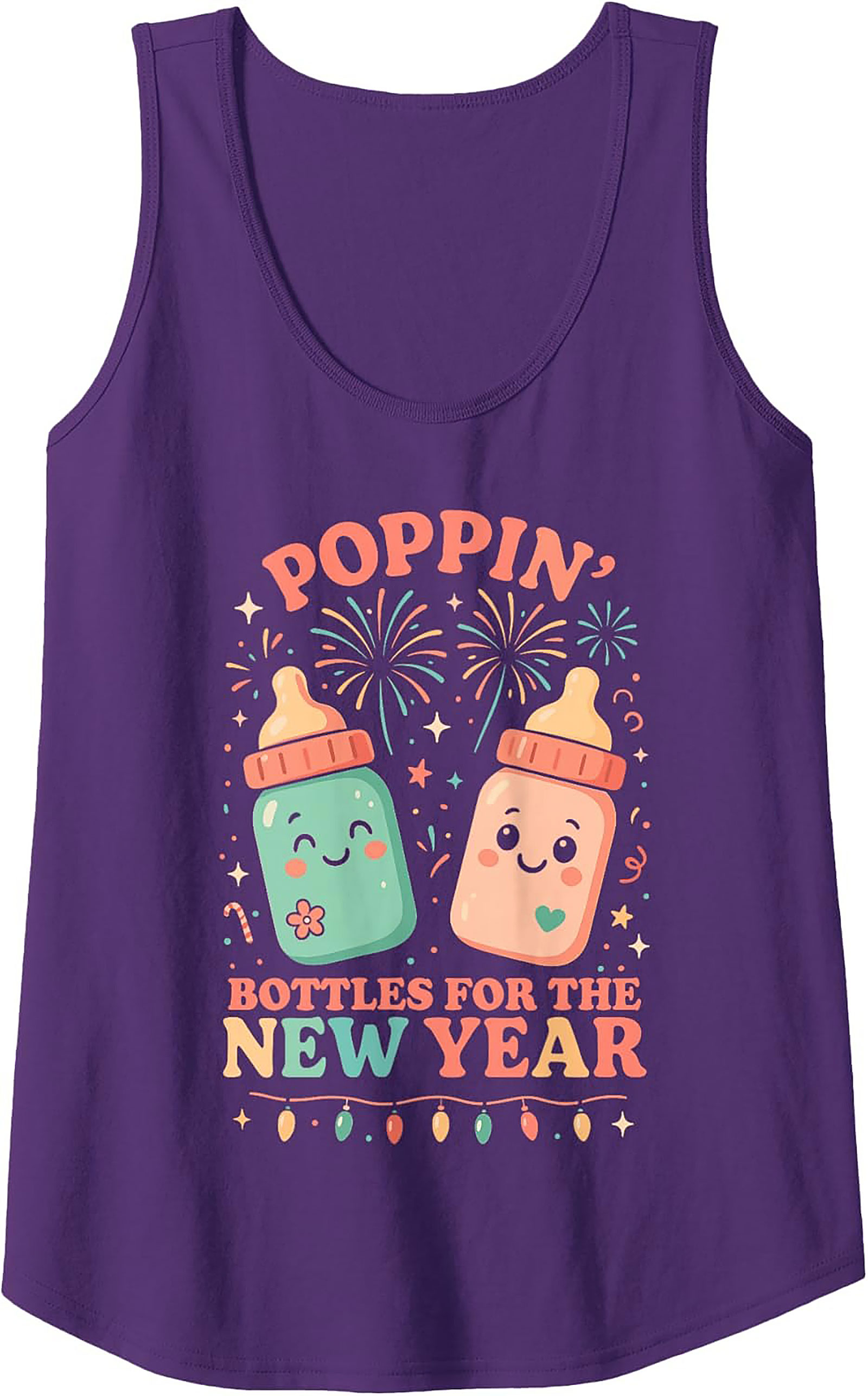 Funny Poppin' Bottles New Year Baby Tank Top Gift