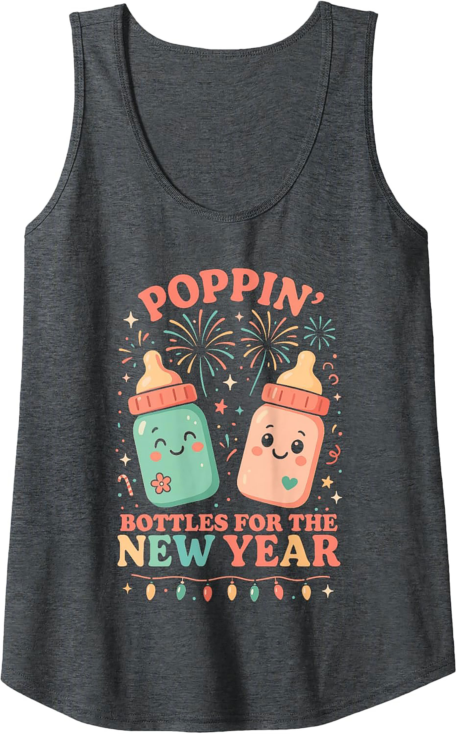 Funny Poppin' Bottles New Year Baby Tank Top Gift